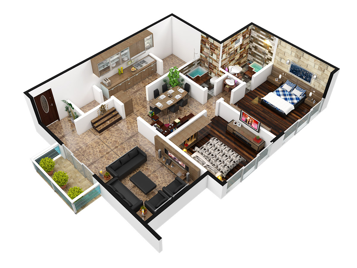 3DFloorPlan of Gala Haven