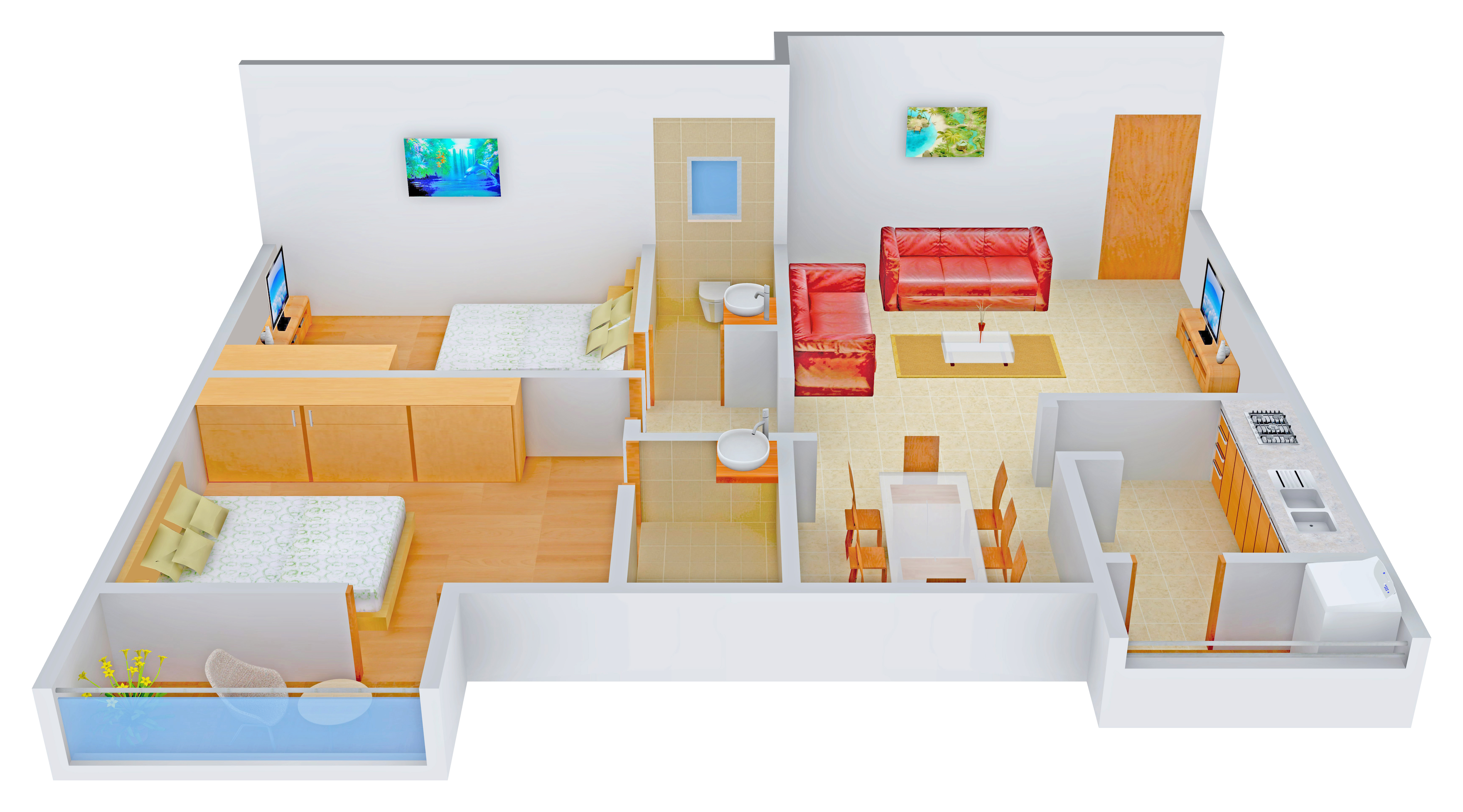 3DFloorPlan of Jeyam Sindhu Park