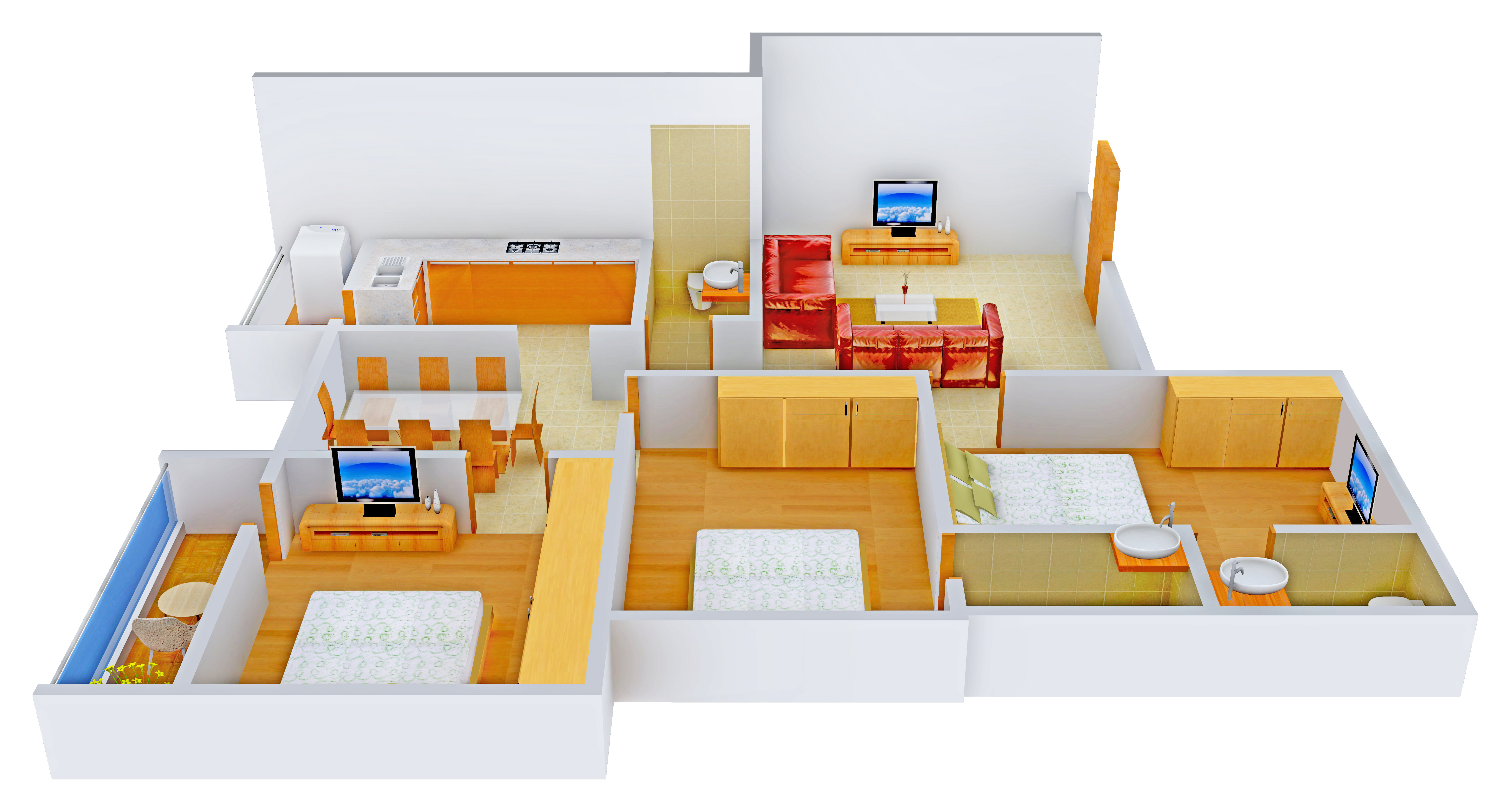 3DFloorPlan of Jeyam Sindhu Park