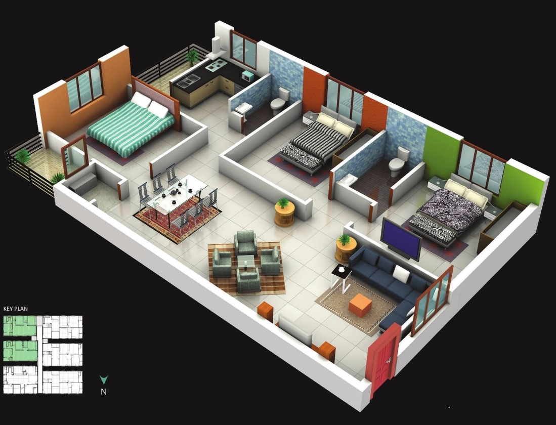 3DFloorPlan of Namitha Palace