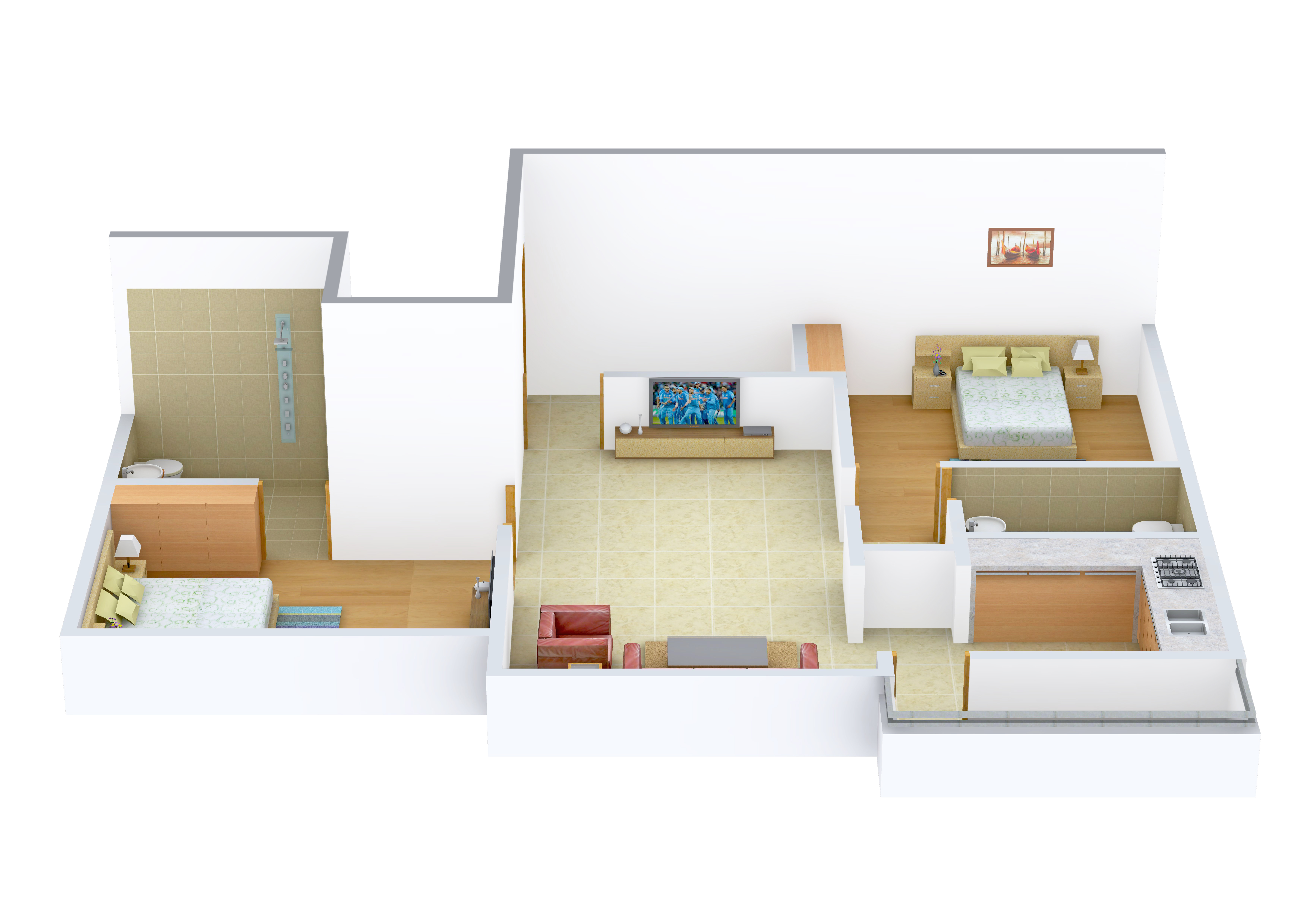 3DFloorPlan of VJS Associates Thiruvanmiyur