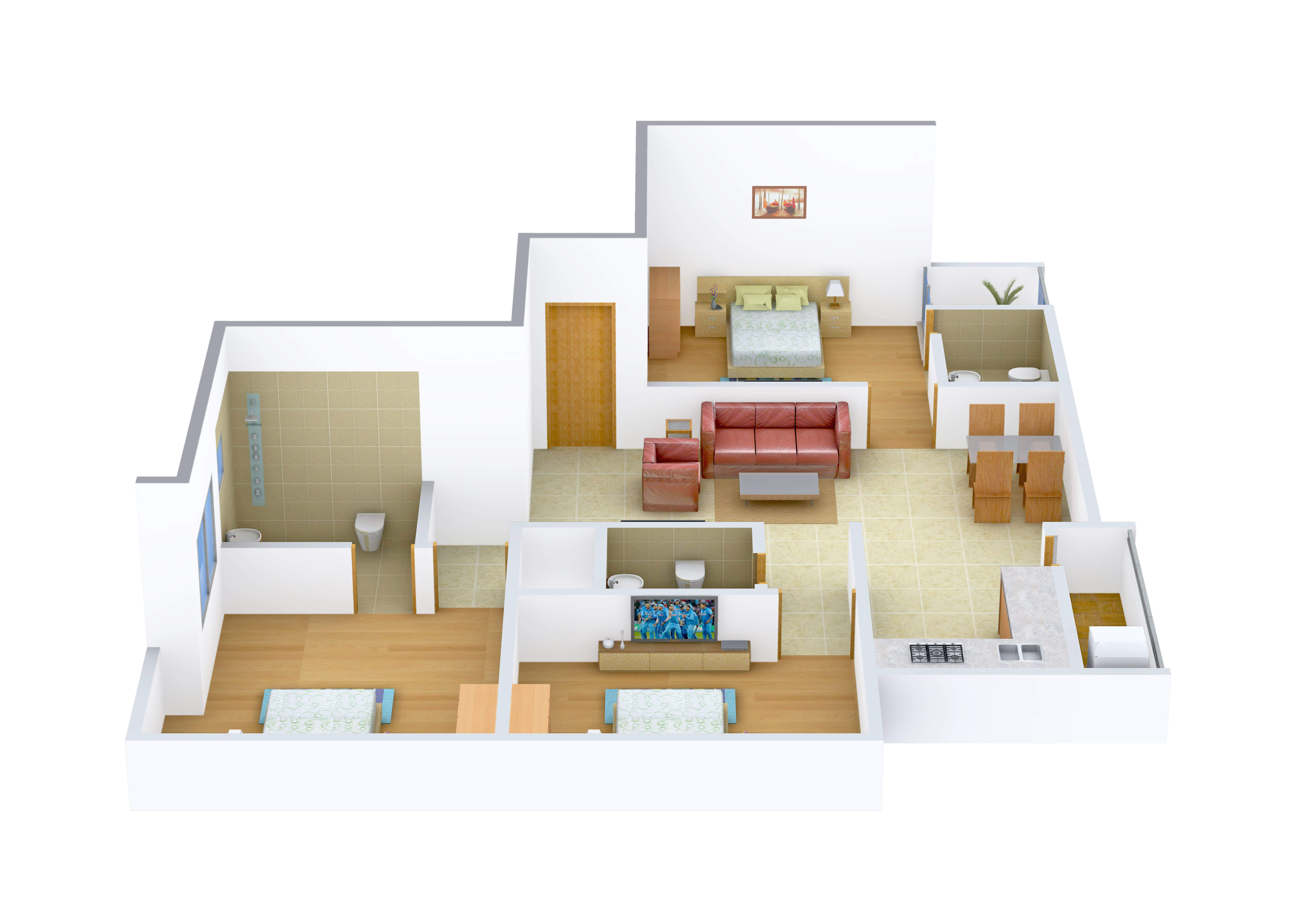 3DFloorPlan of VJS Associates Thiruvanmiyur