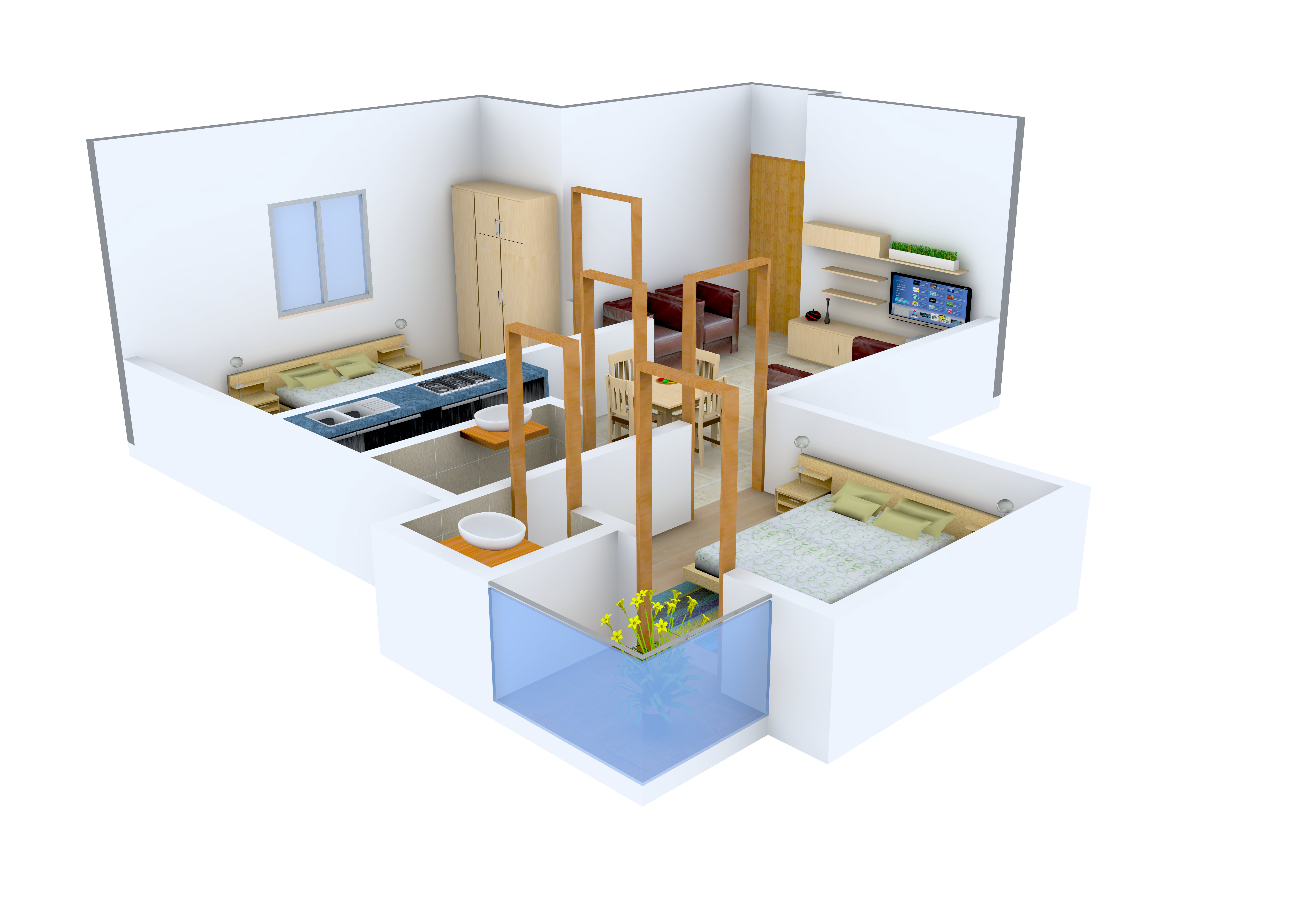 3DFloorPlan of Aatreyee Mrittika