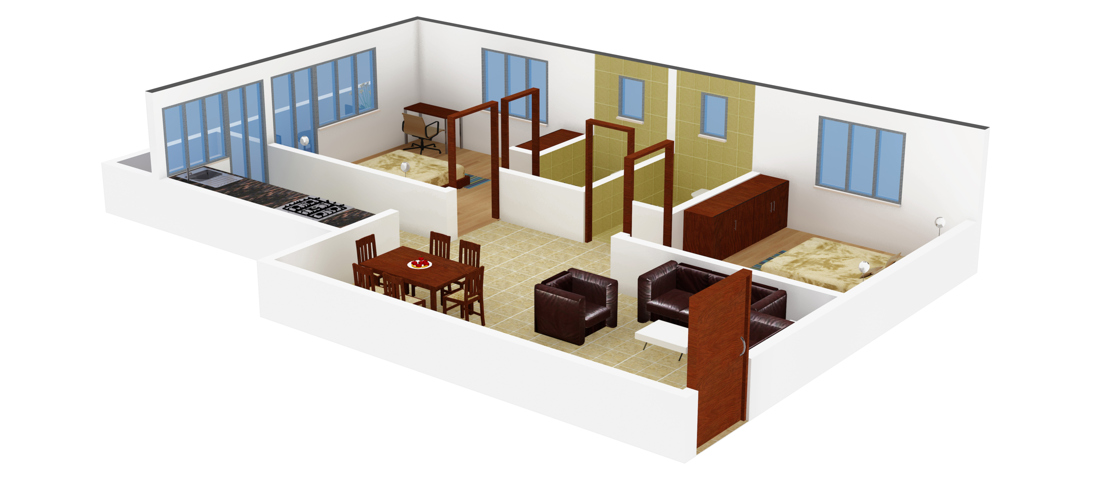 3DFloorPlan of Ranganayaki Red Rover