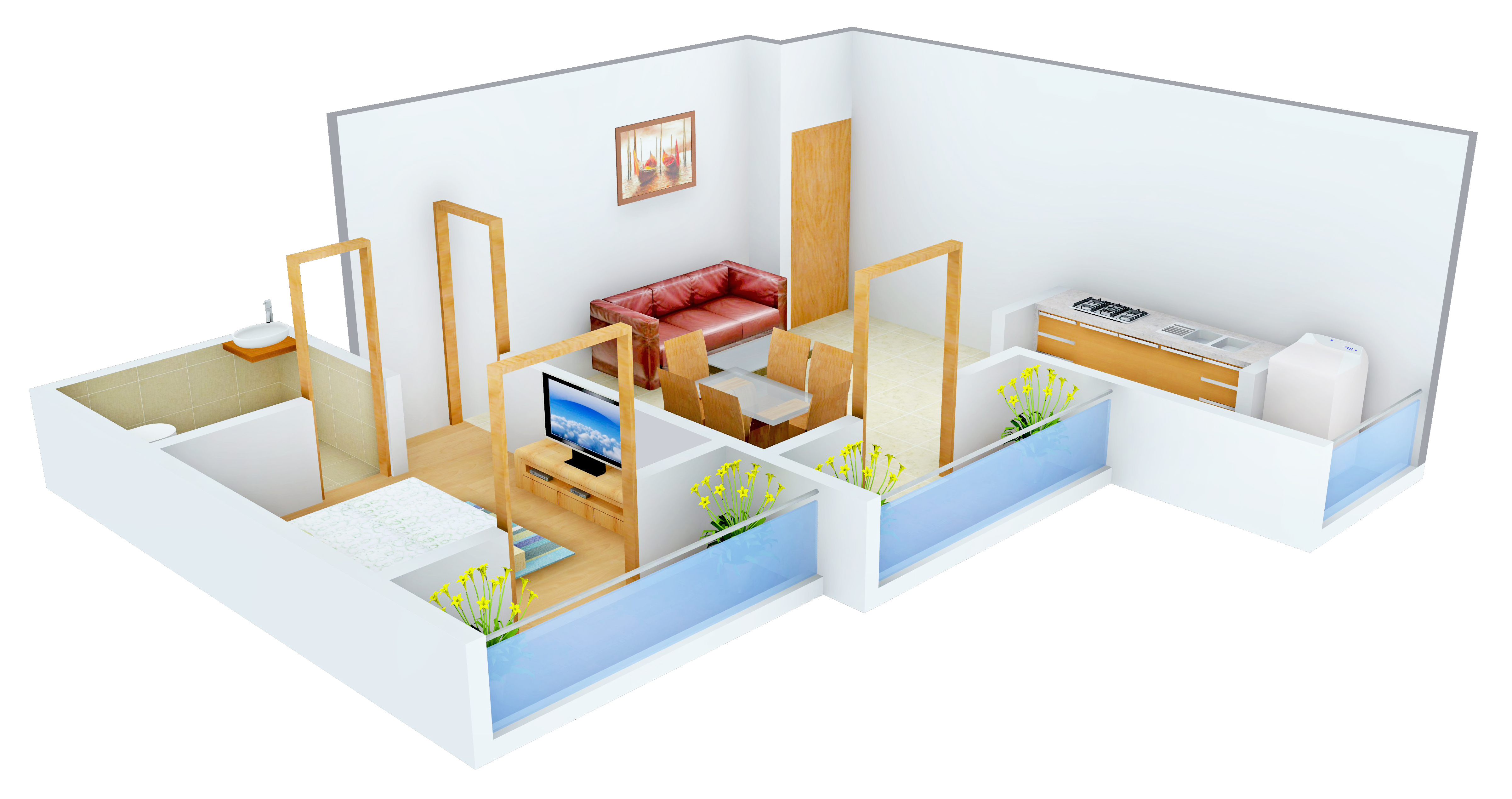 3DFloorPlan of AC Geeyem Enclave