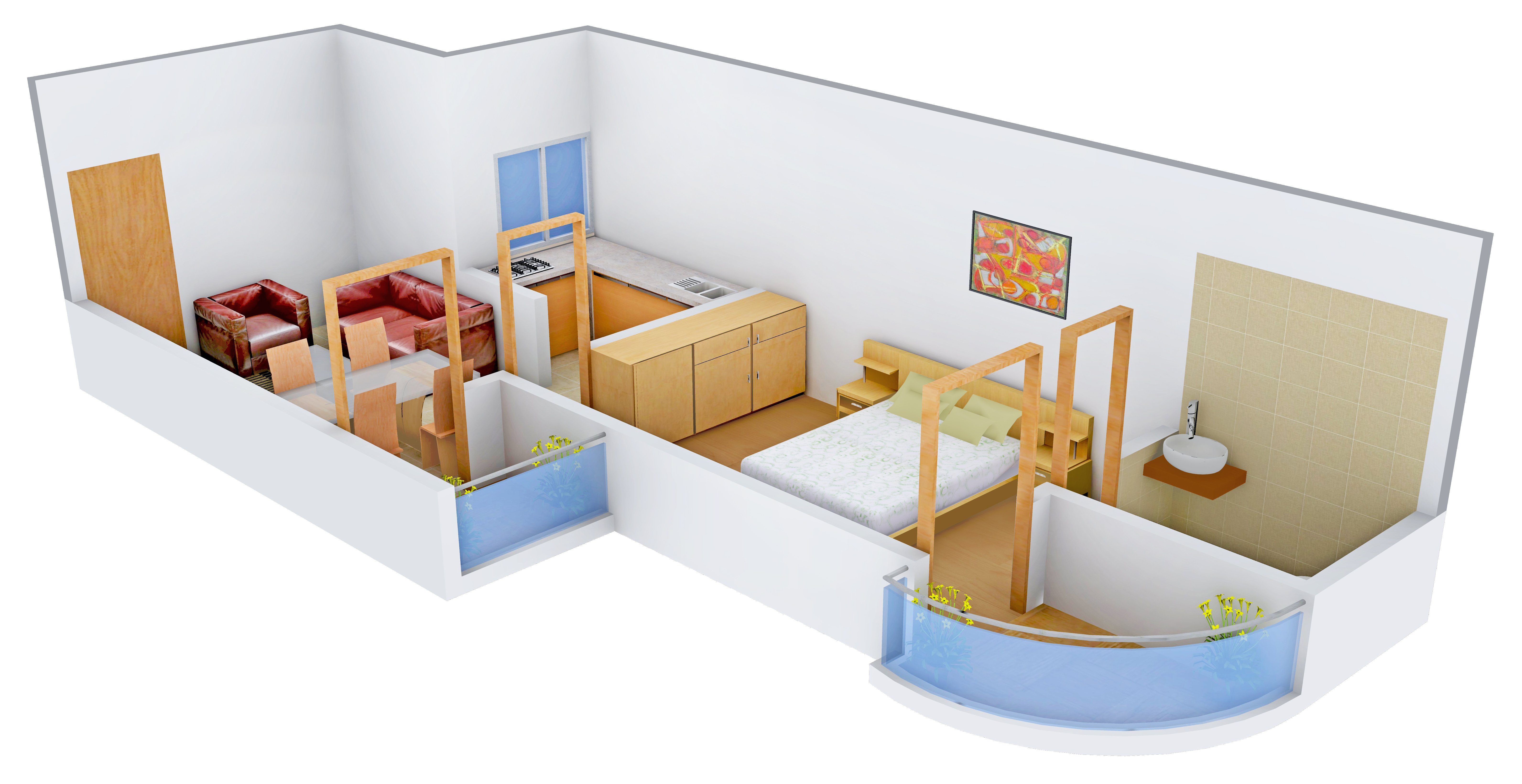 3DFloorPlan of AC Geeyem Enclave