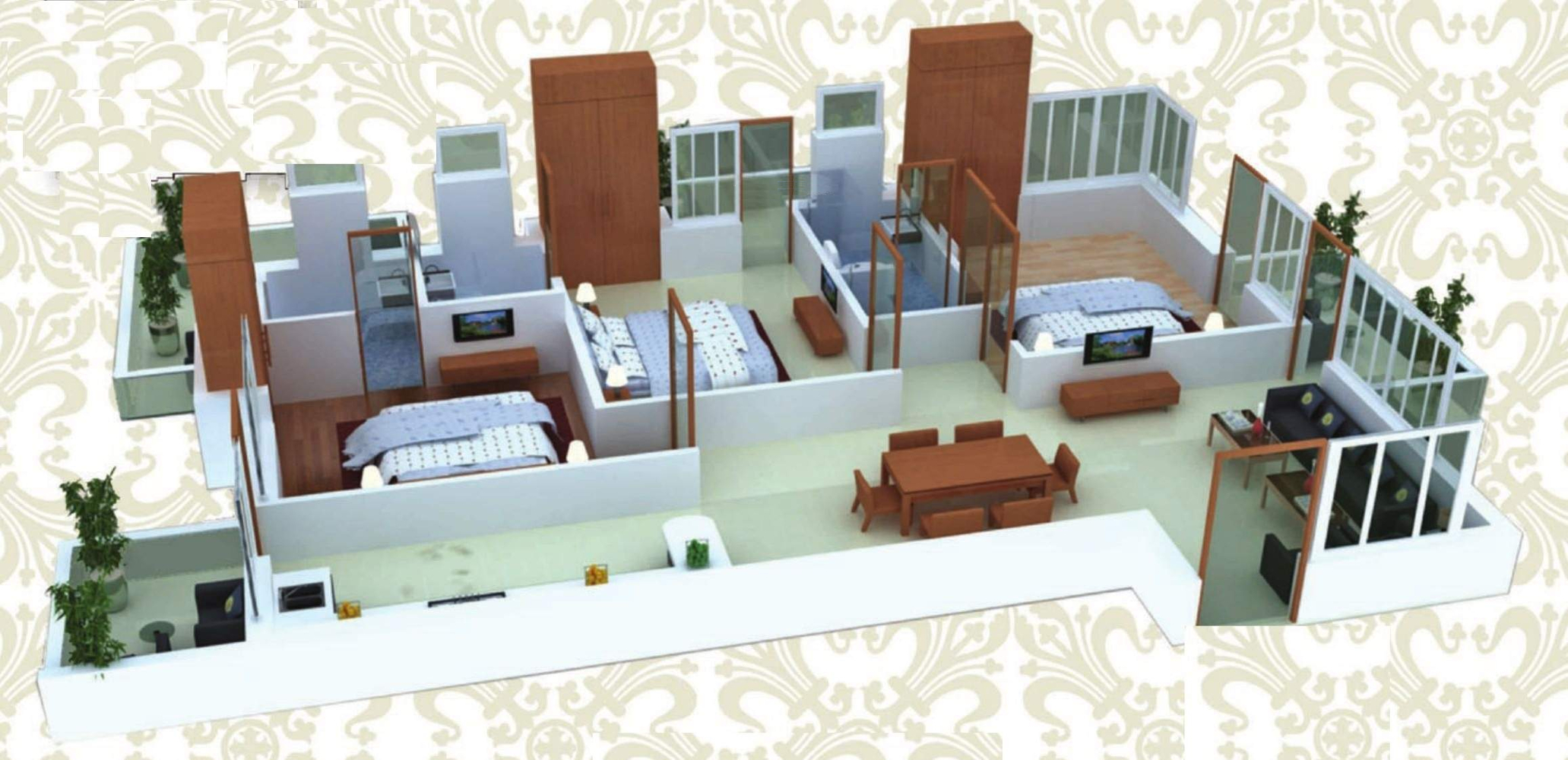 3DFloorPlan of G C Cloud Nine
