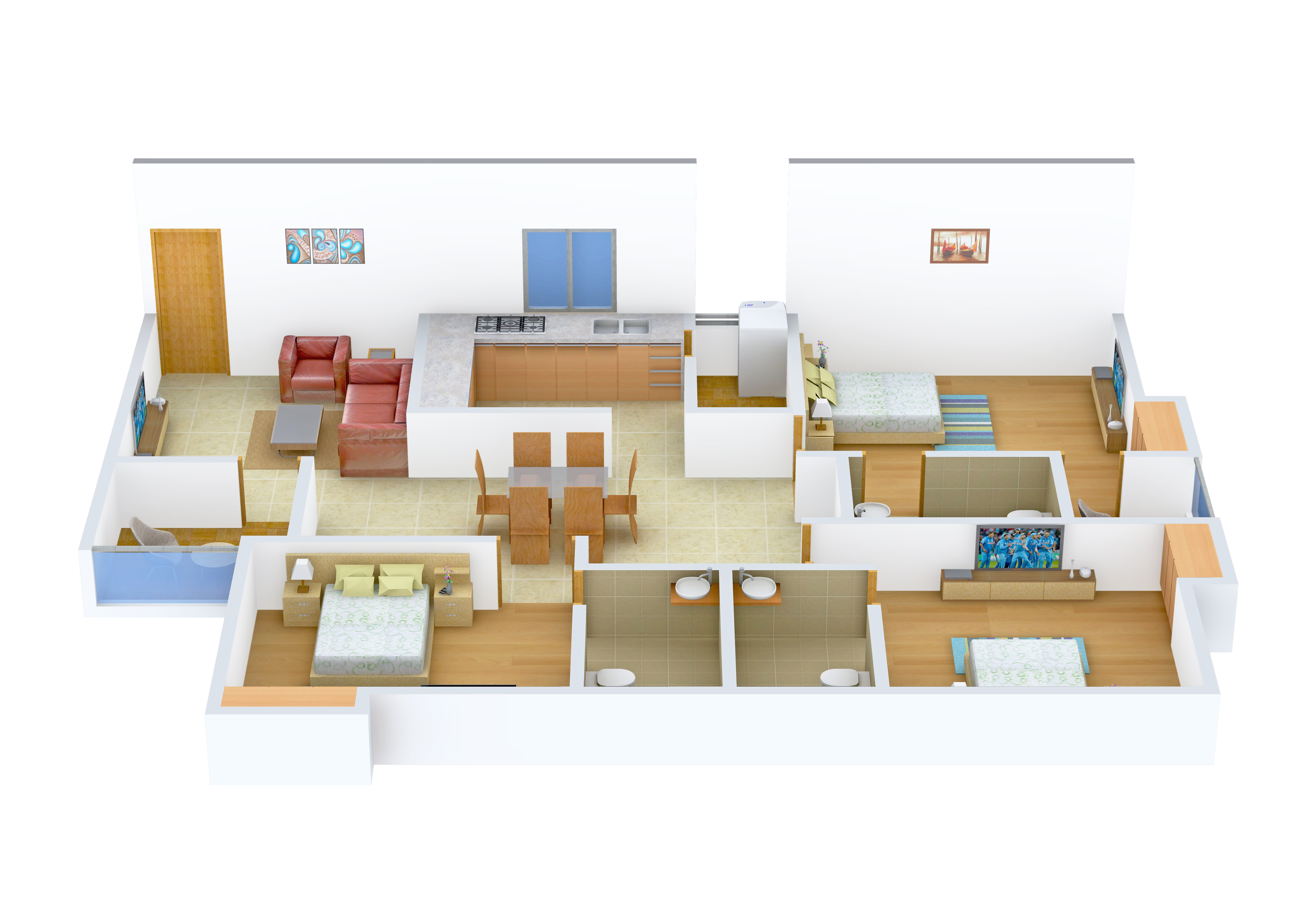 3DFloorPlan of Jewel Crest View