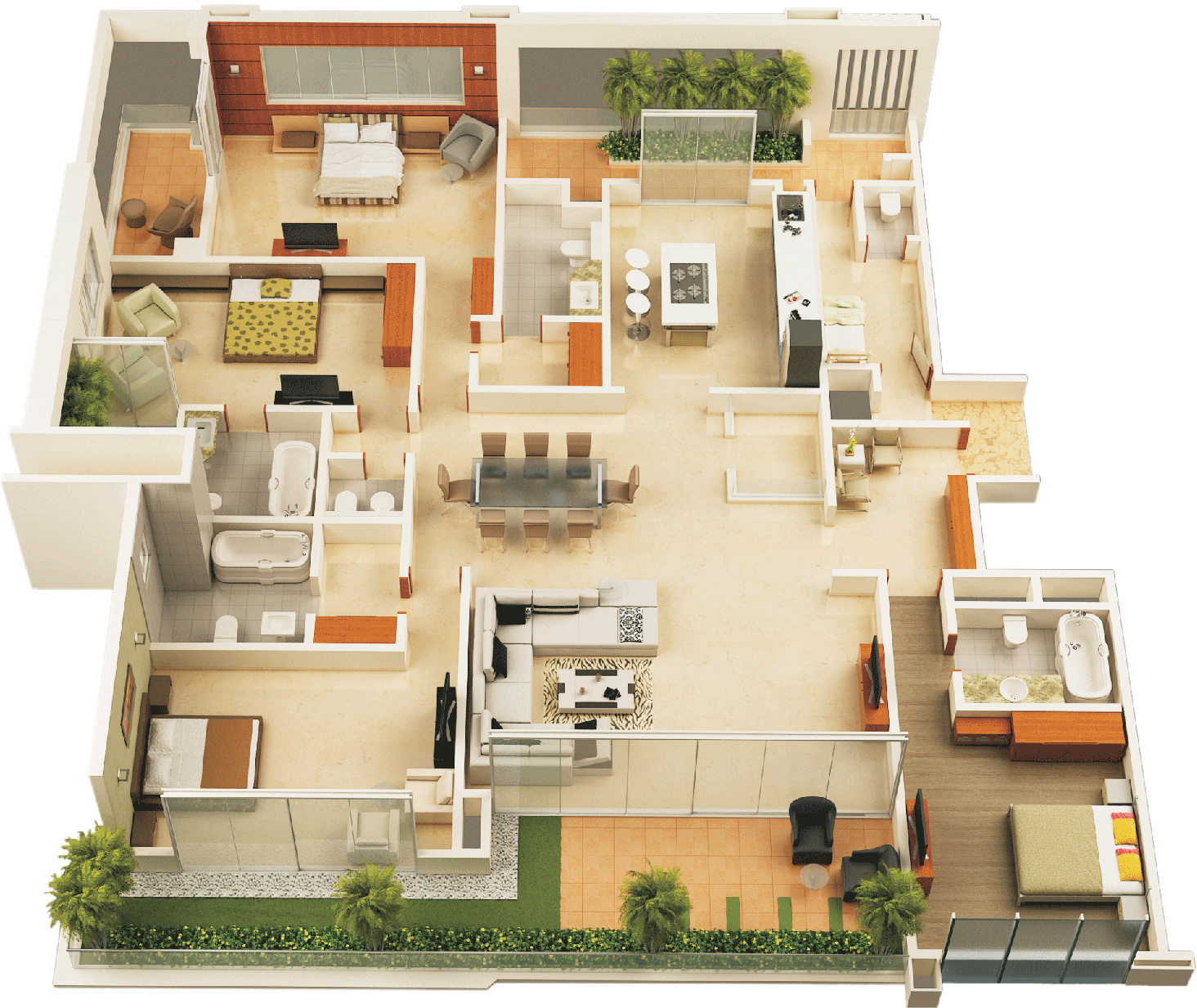 3DFloorPlan of Pride Picassa