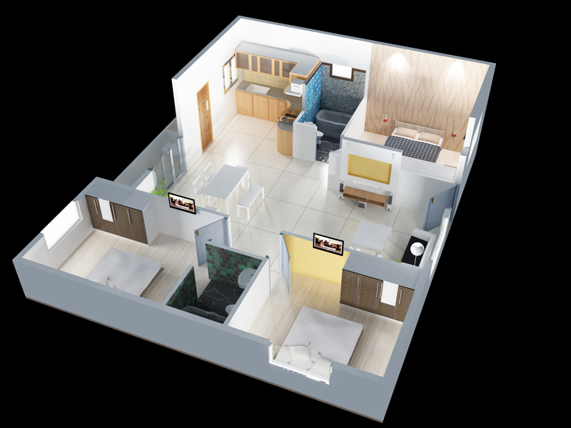 3DFloorPlan of SN Blossoms
