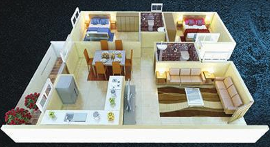 3DFloorPlan of MBR Scapple