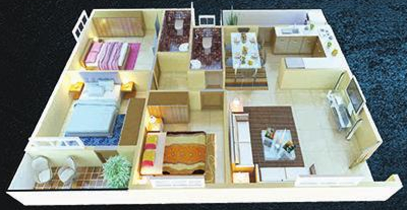 3DFloorPlan of MBR Scapple