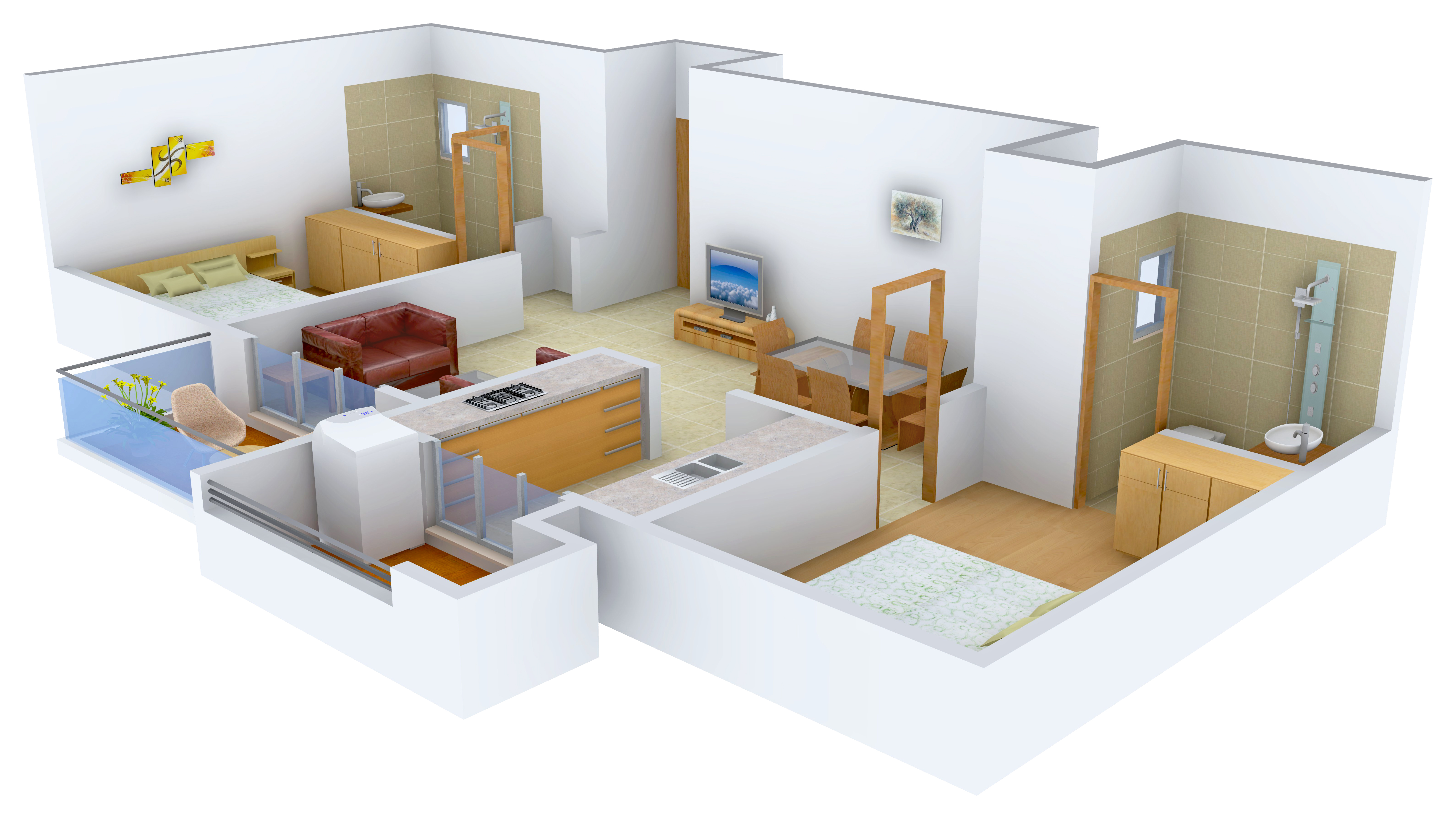 3DFloorPlan of Matha Residency