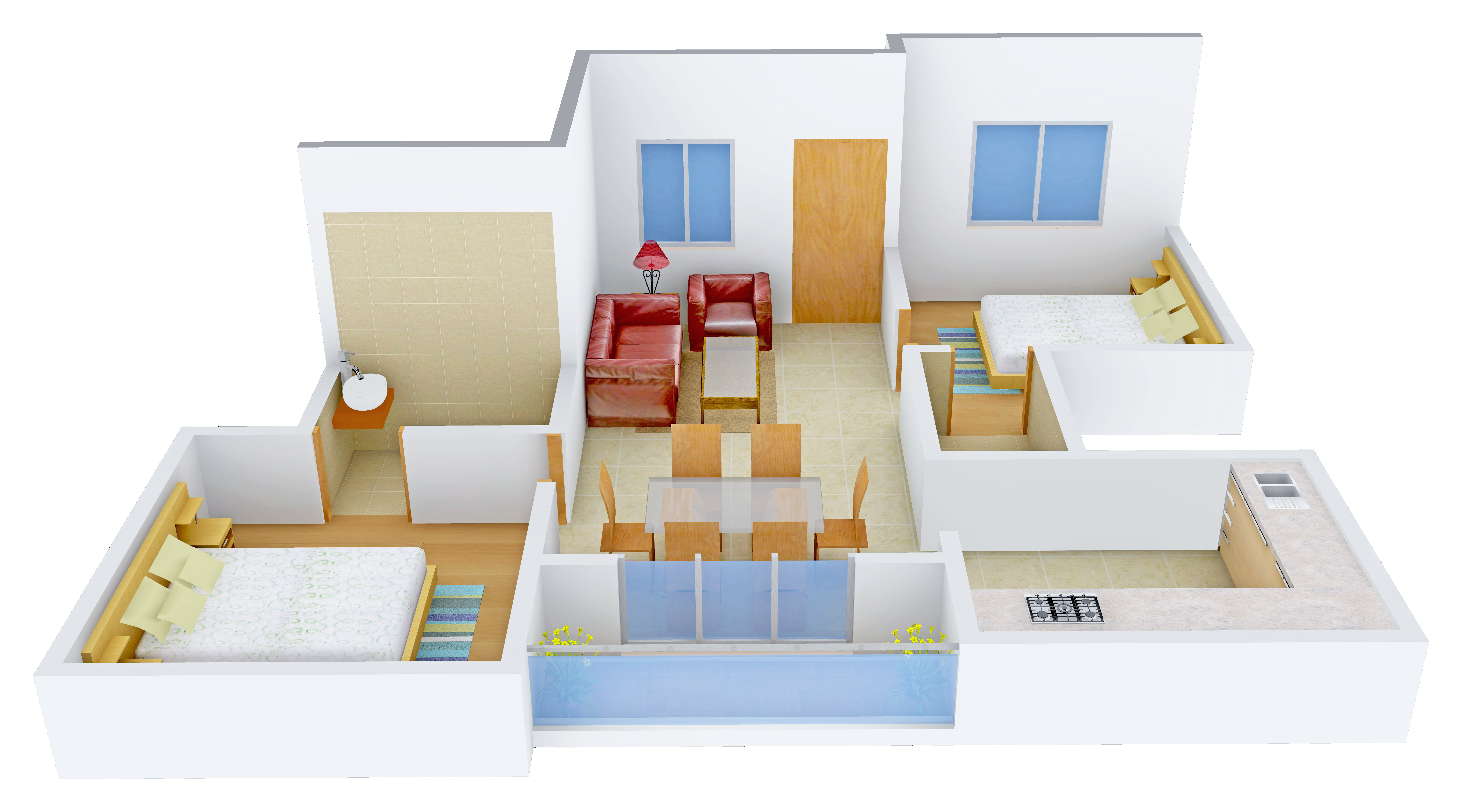 3DFloorPlan of Confident Oberon