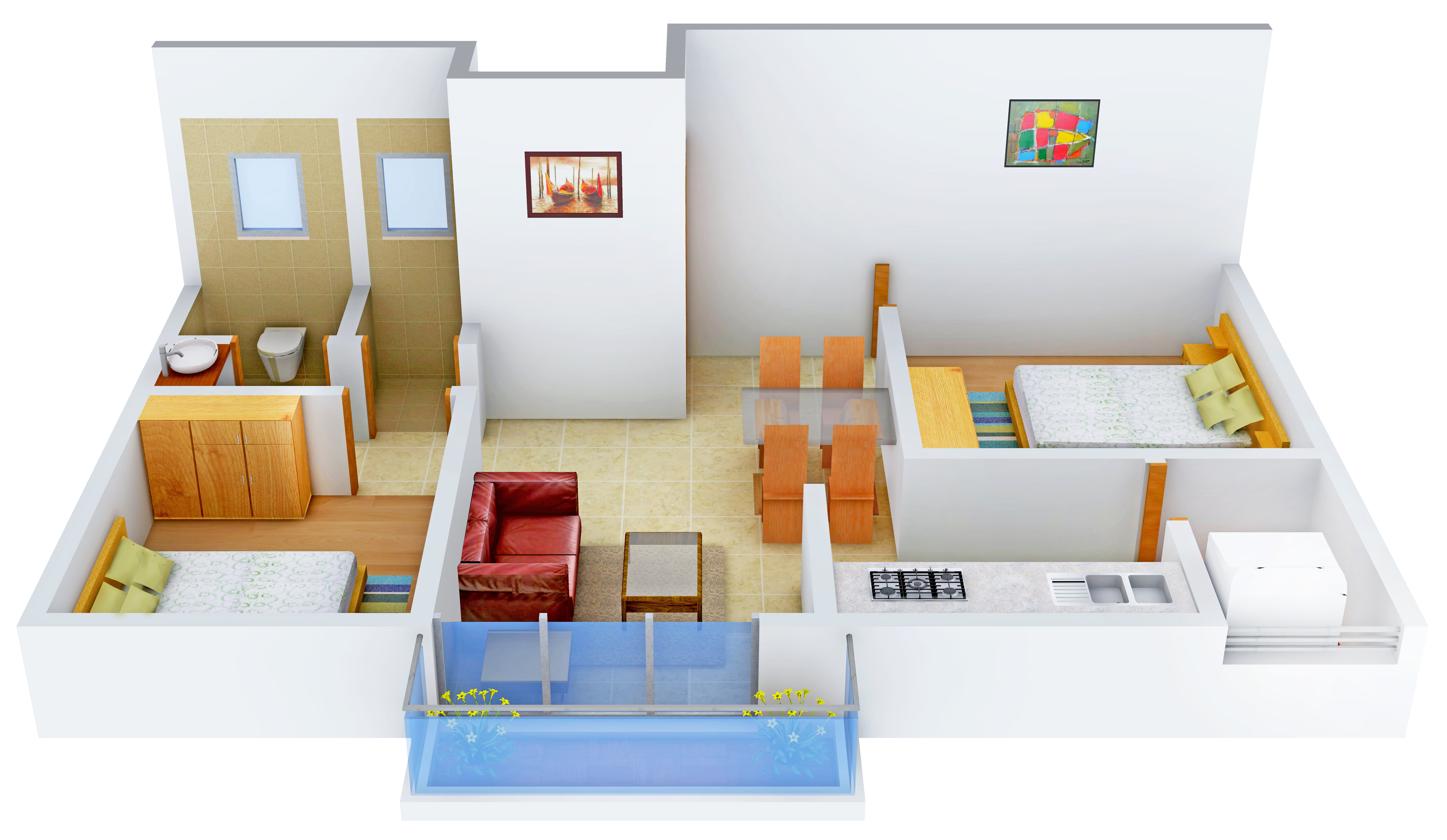 3DFloorPlan of Vikram Metropolis