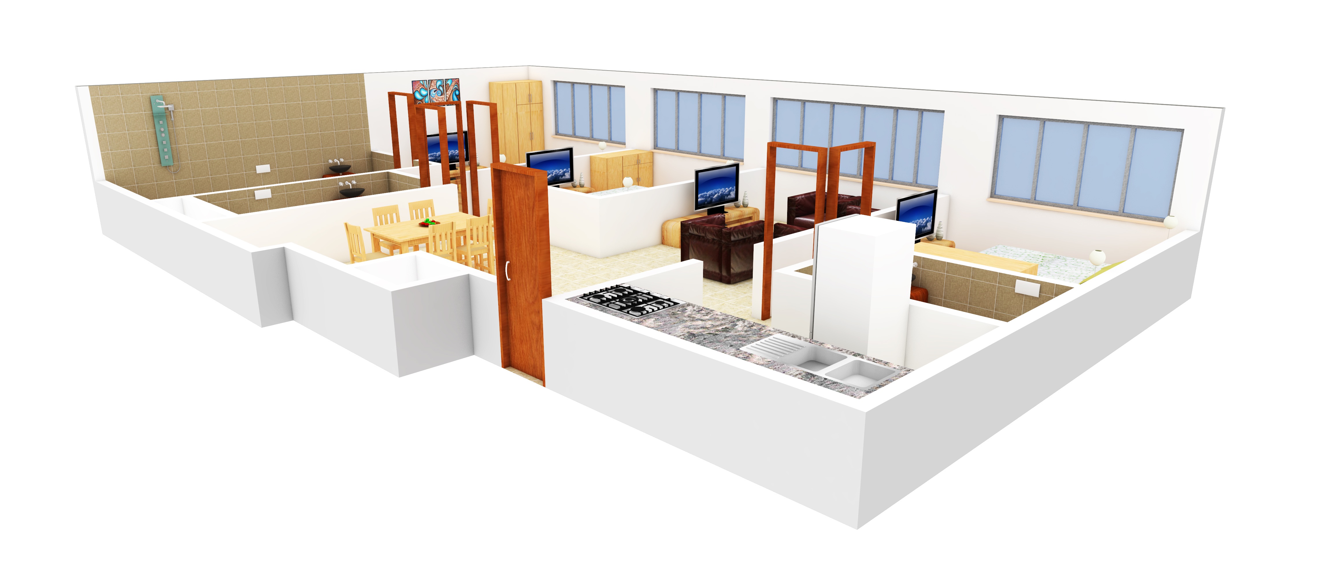 3DFloorPlan of Parinee 11 West