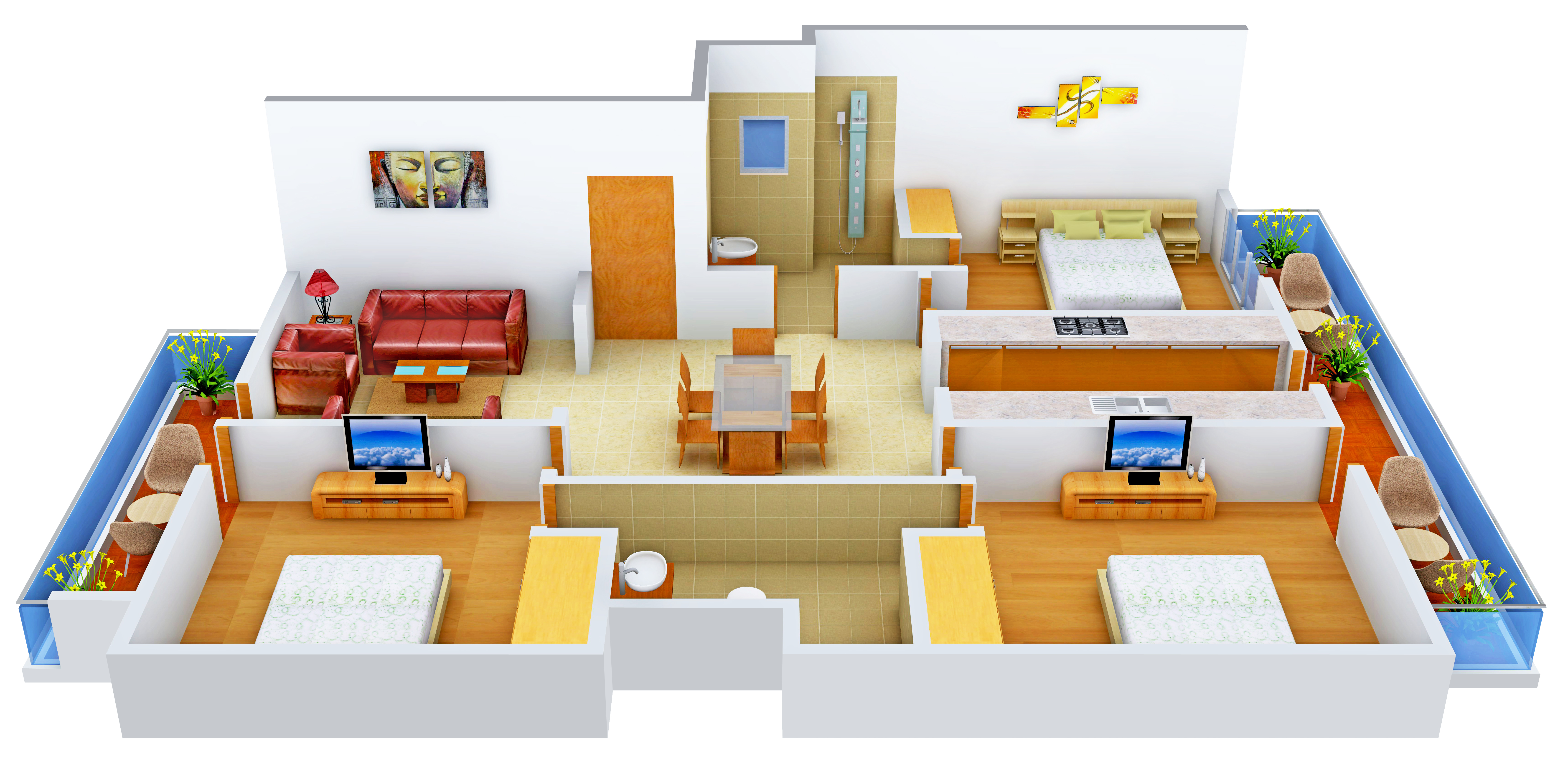 3DFloorPlan of TDI Spring Leaf