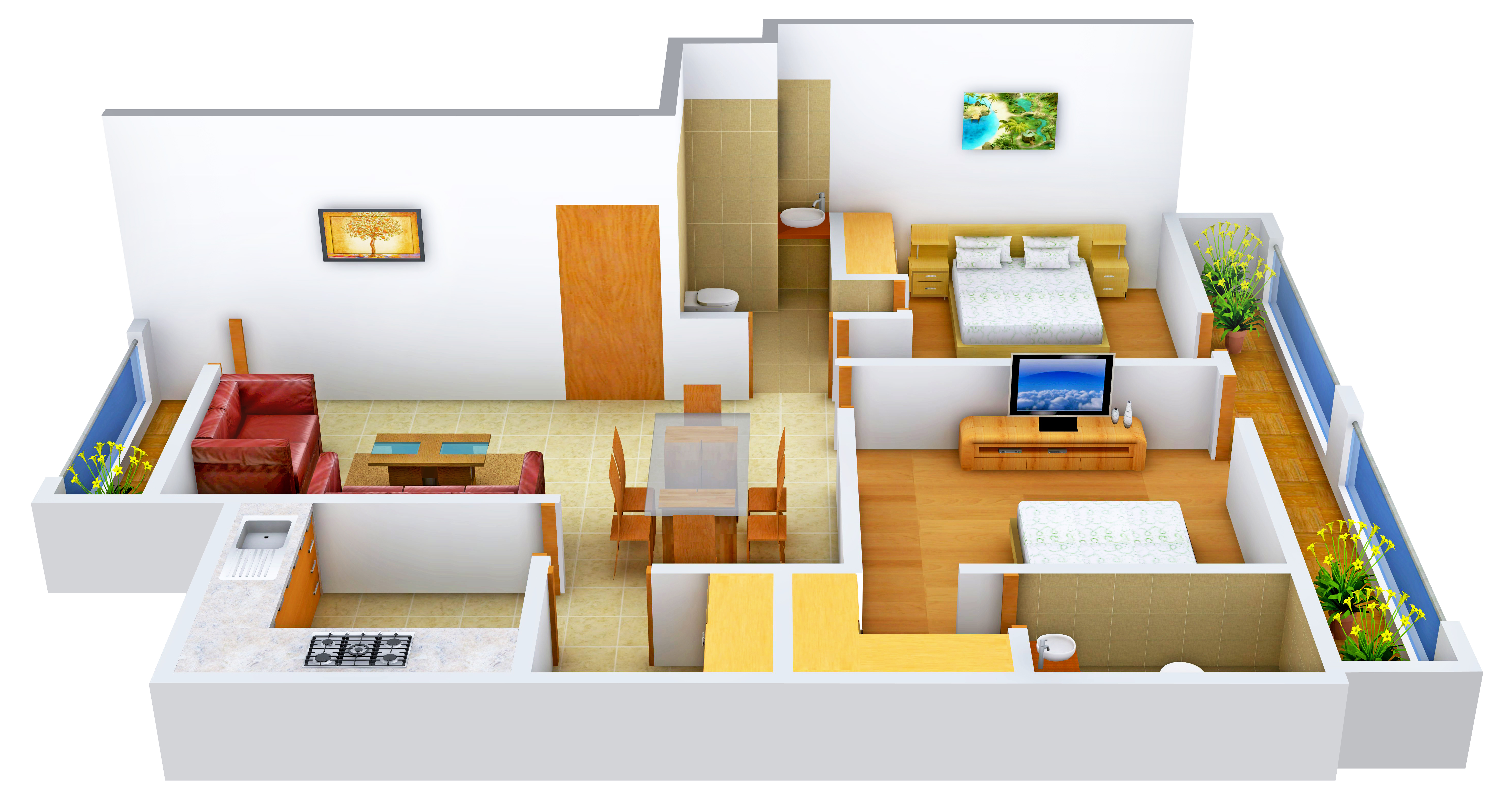 3DFloorPlan of TDI Casa Floors