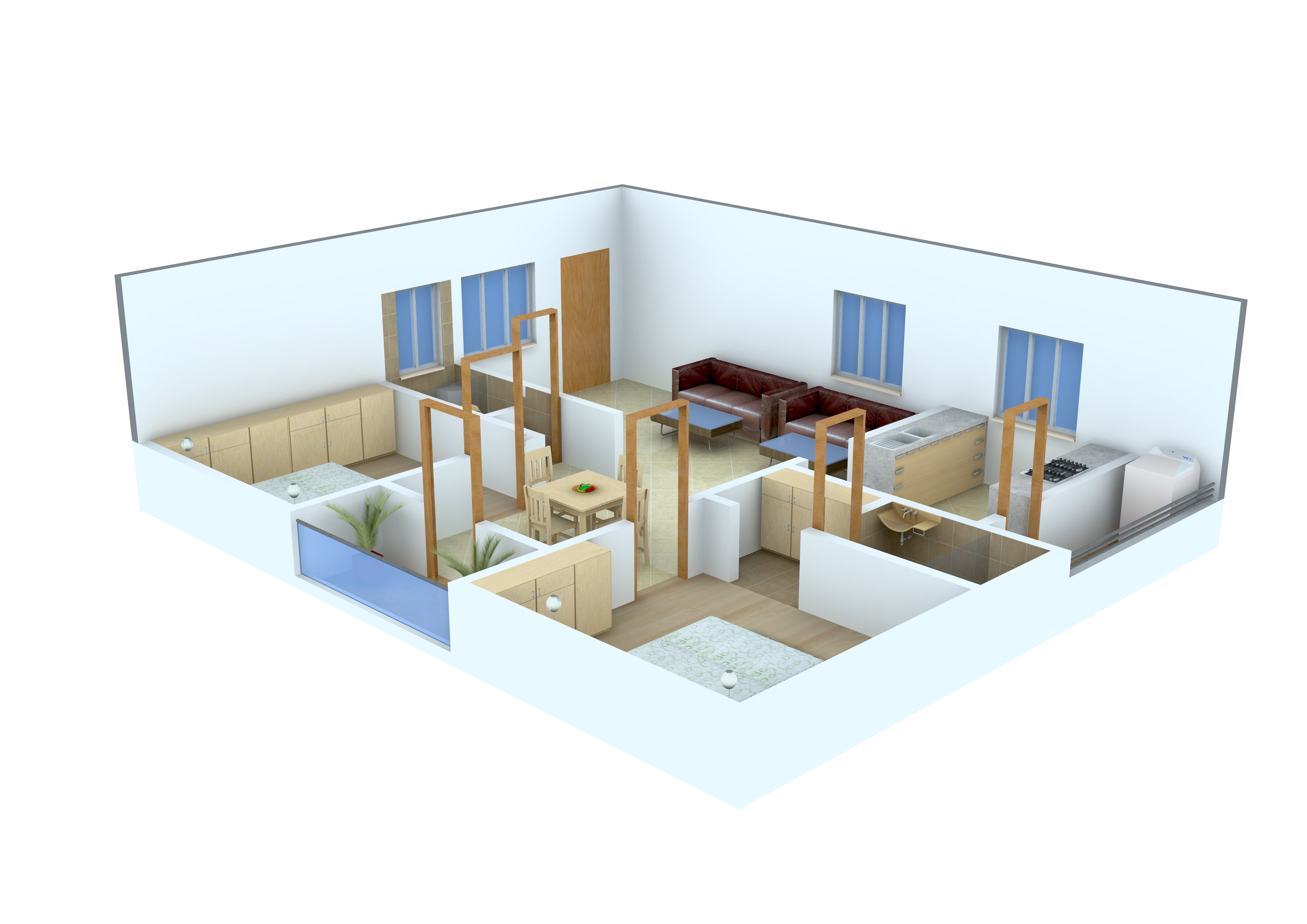 3DFloorPlan of Kalyan Habitat