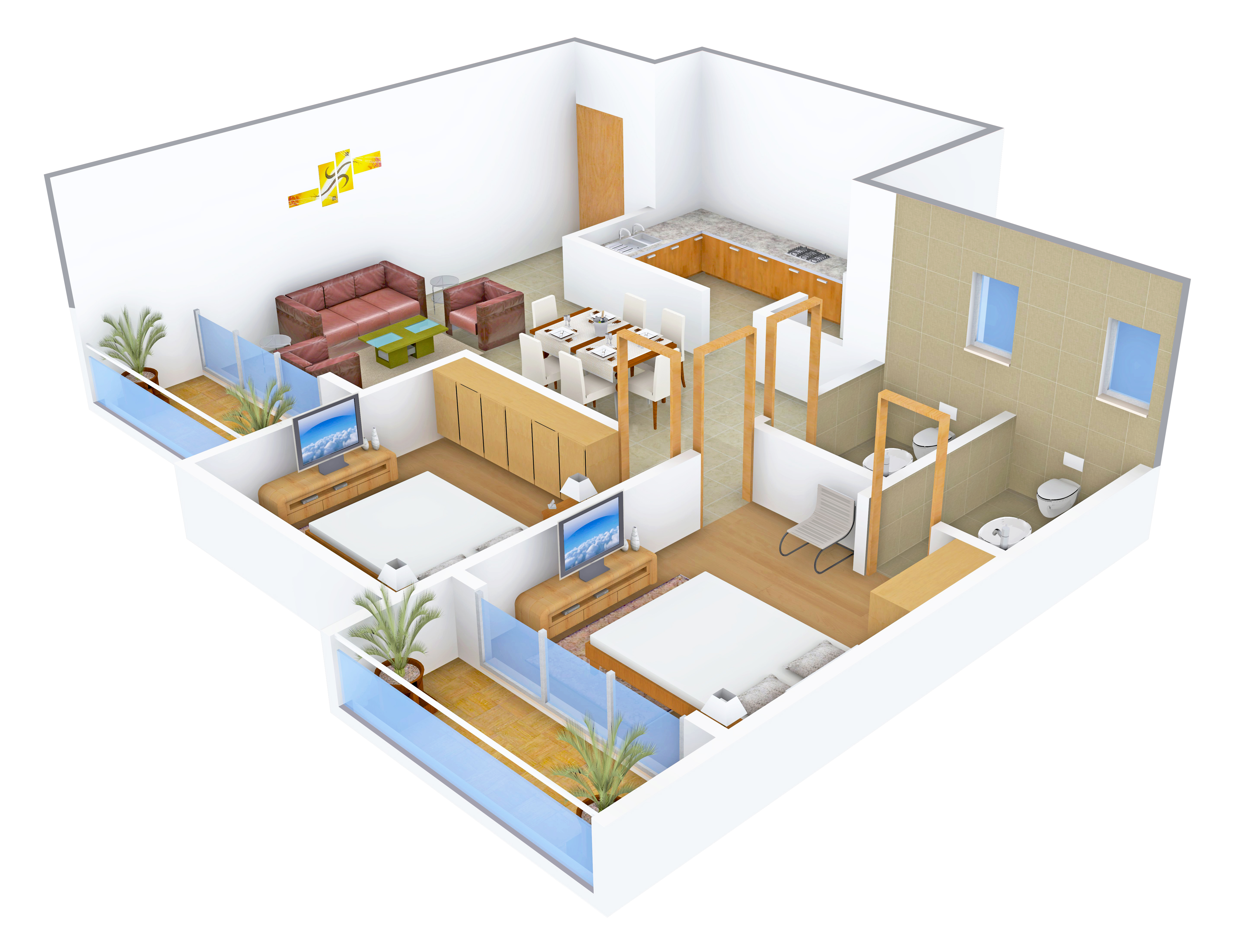 3DFloorPlan of Marian Solace