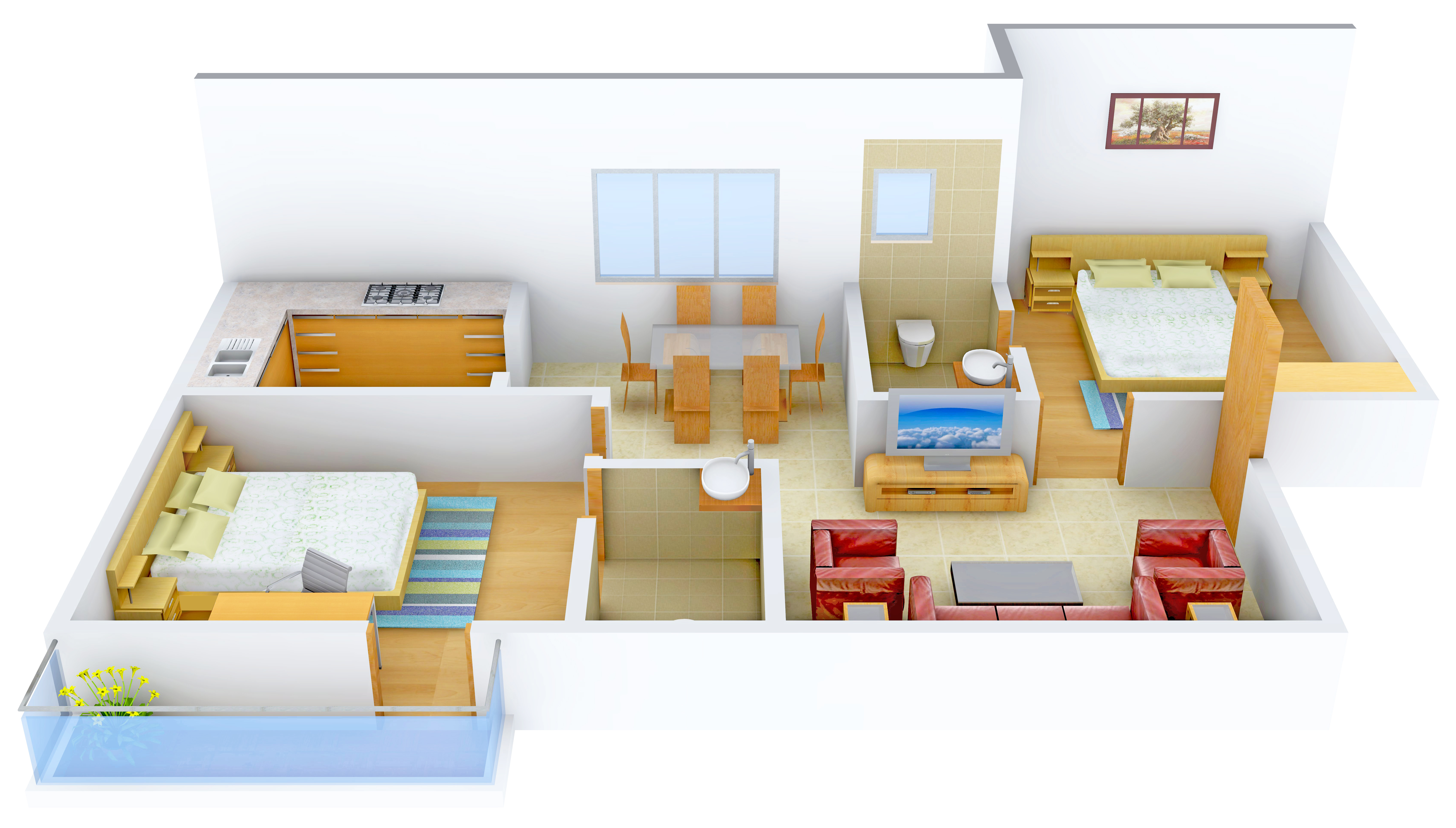 3DFloorPlan of A N Aishwaryam