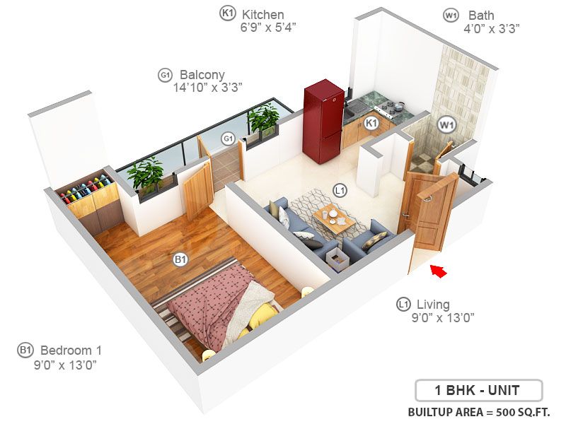 3DFloorPlan of Stellar Upvan