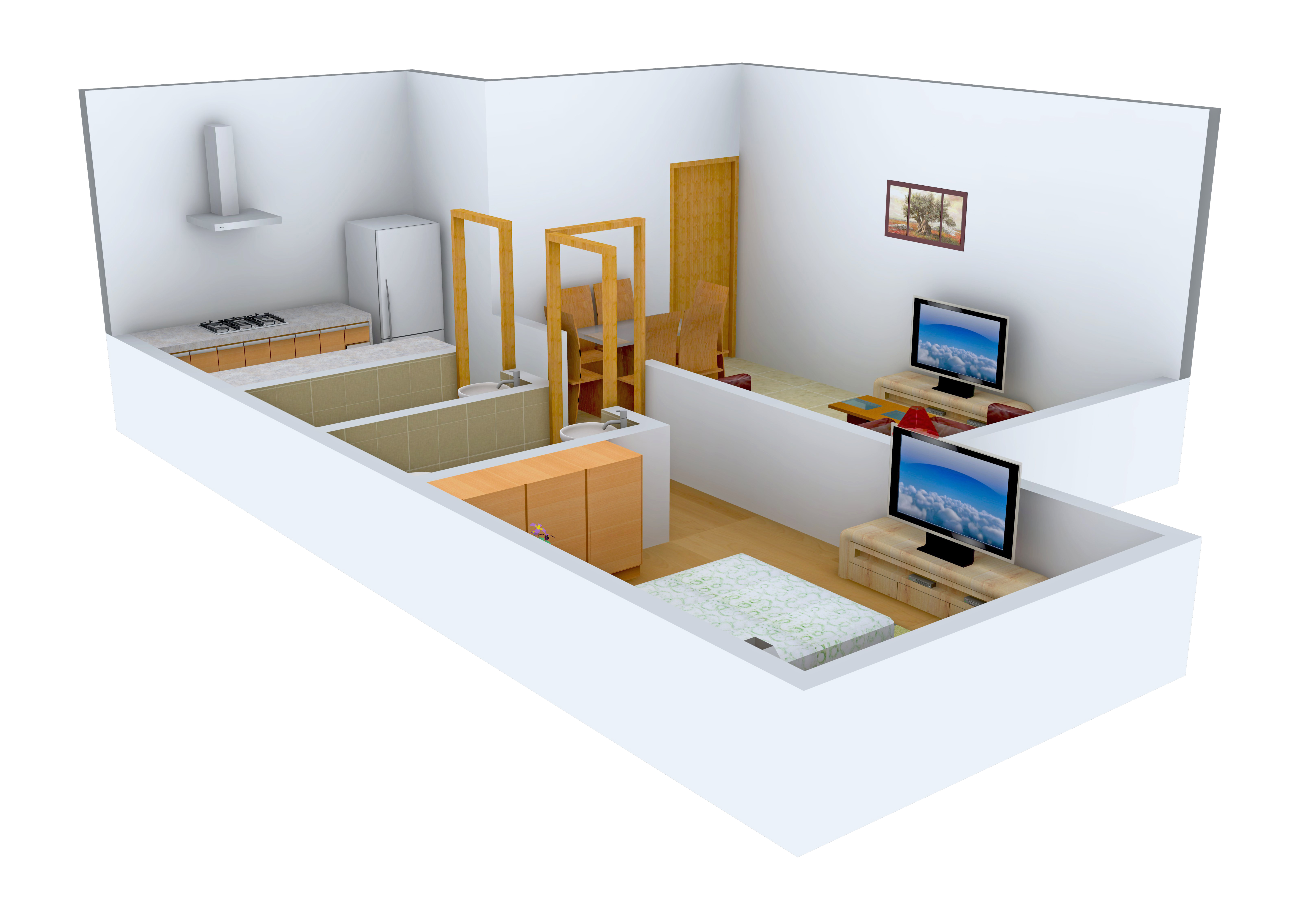 3DFloorPlan of Jet Dahisar Omkar