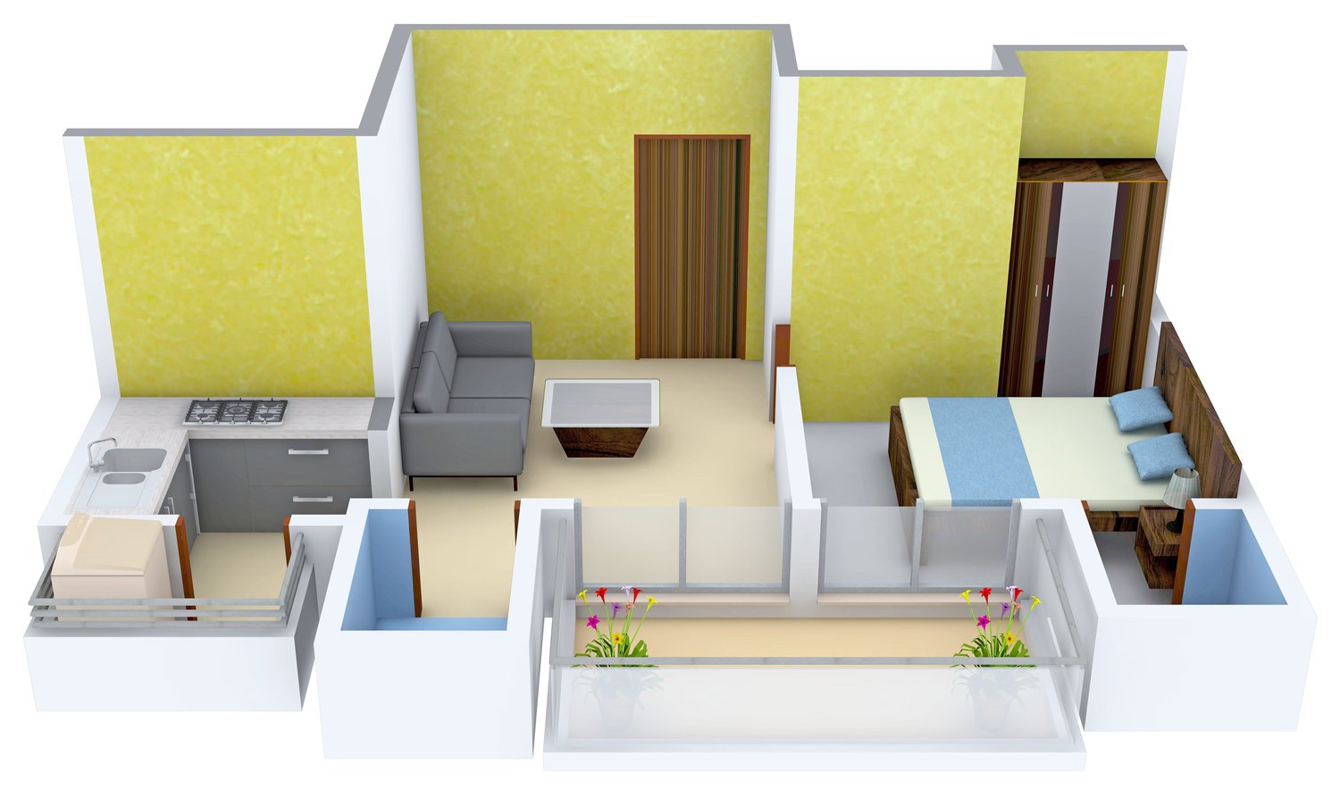 3DFloorPlan of Supertech Azalia