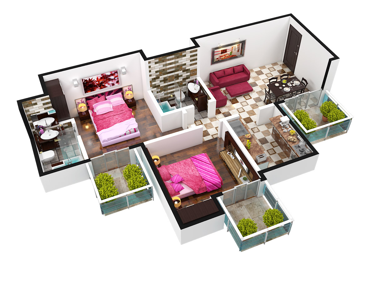 3DFloorPlan of Supertech Azalia