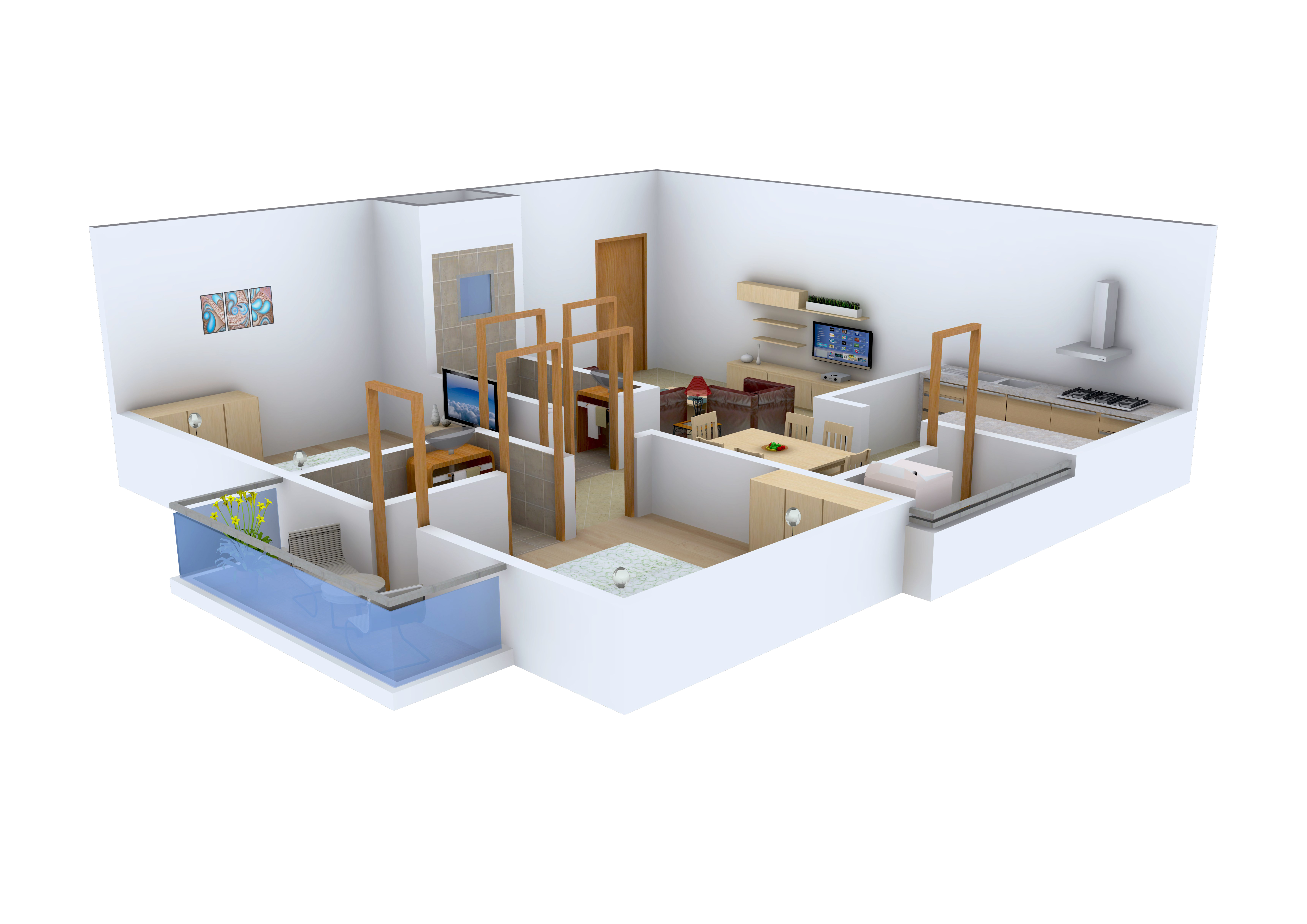 3DFloorPlan of Shivaganga Temple Green