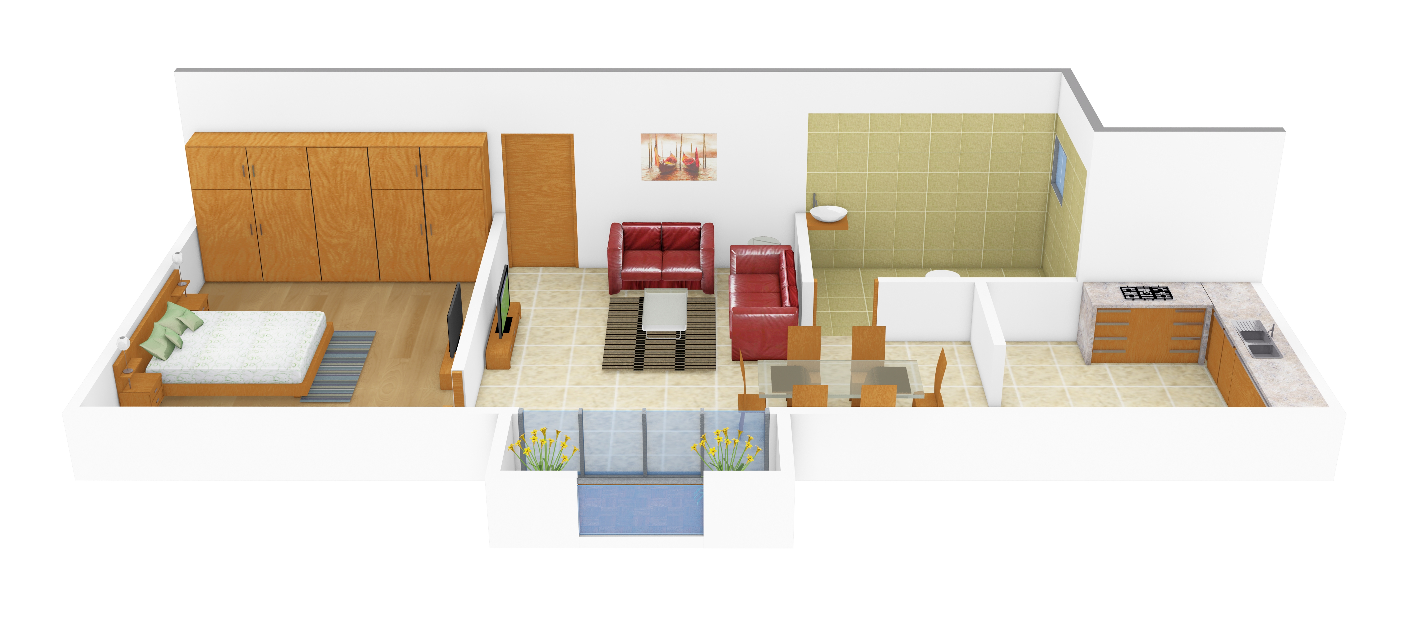 3DFloorPlan of RedBricks Village Phase I