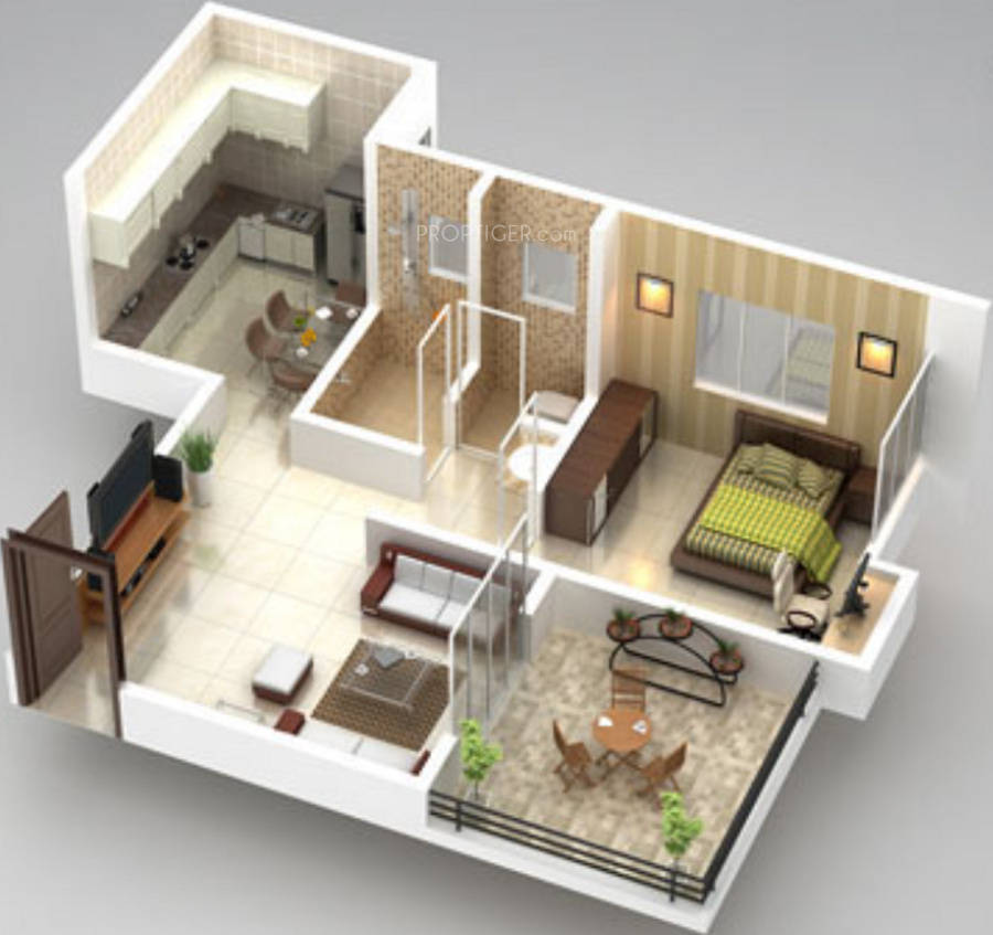 3DFloorPlan of Manav Silver Valley