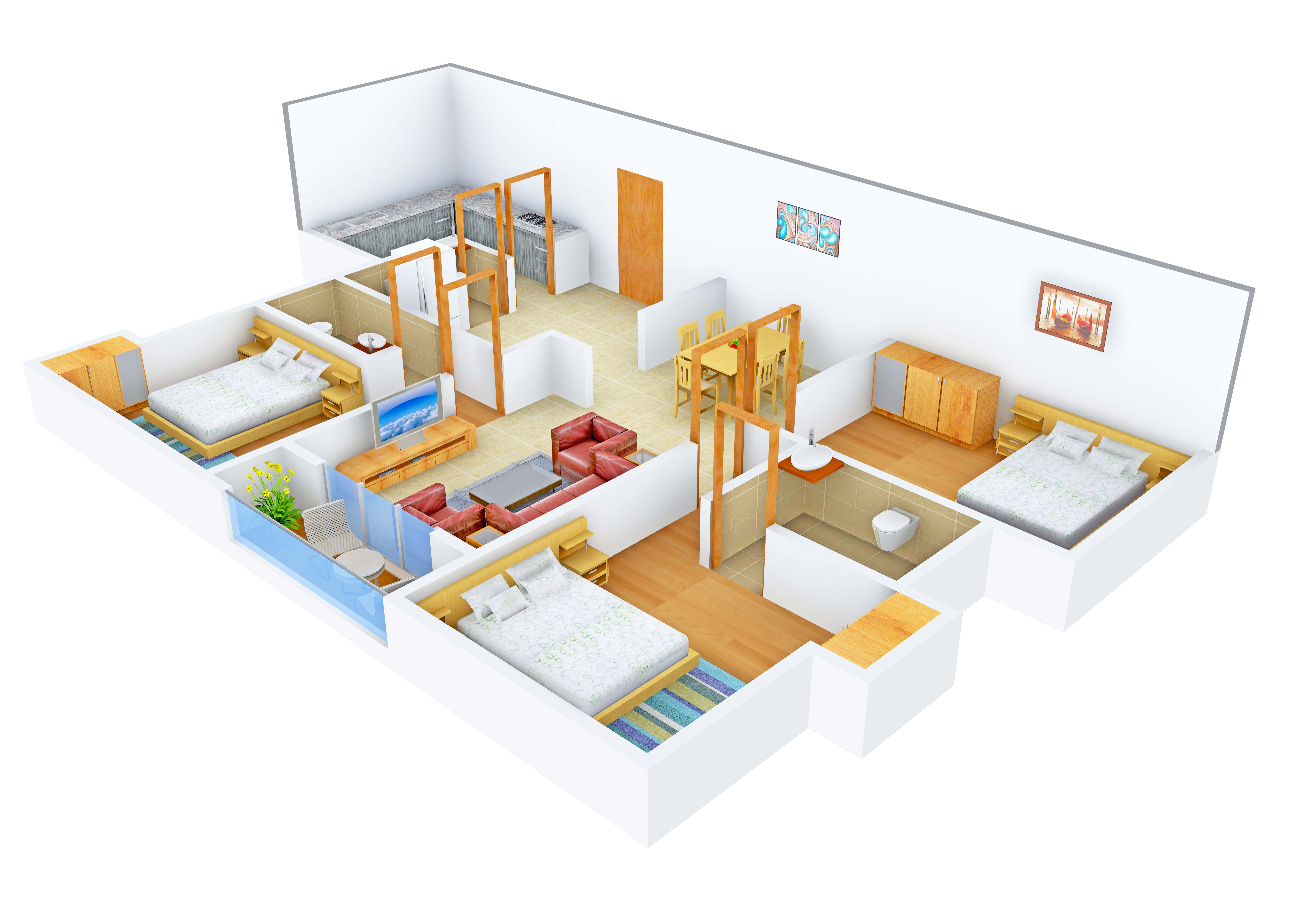 3DFloorPlan of Ecoprime Edifice