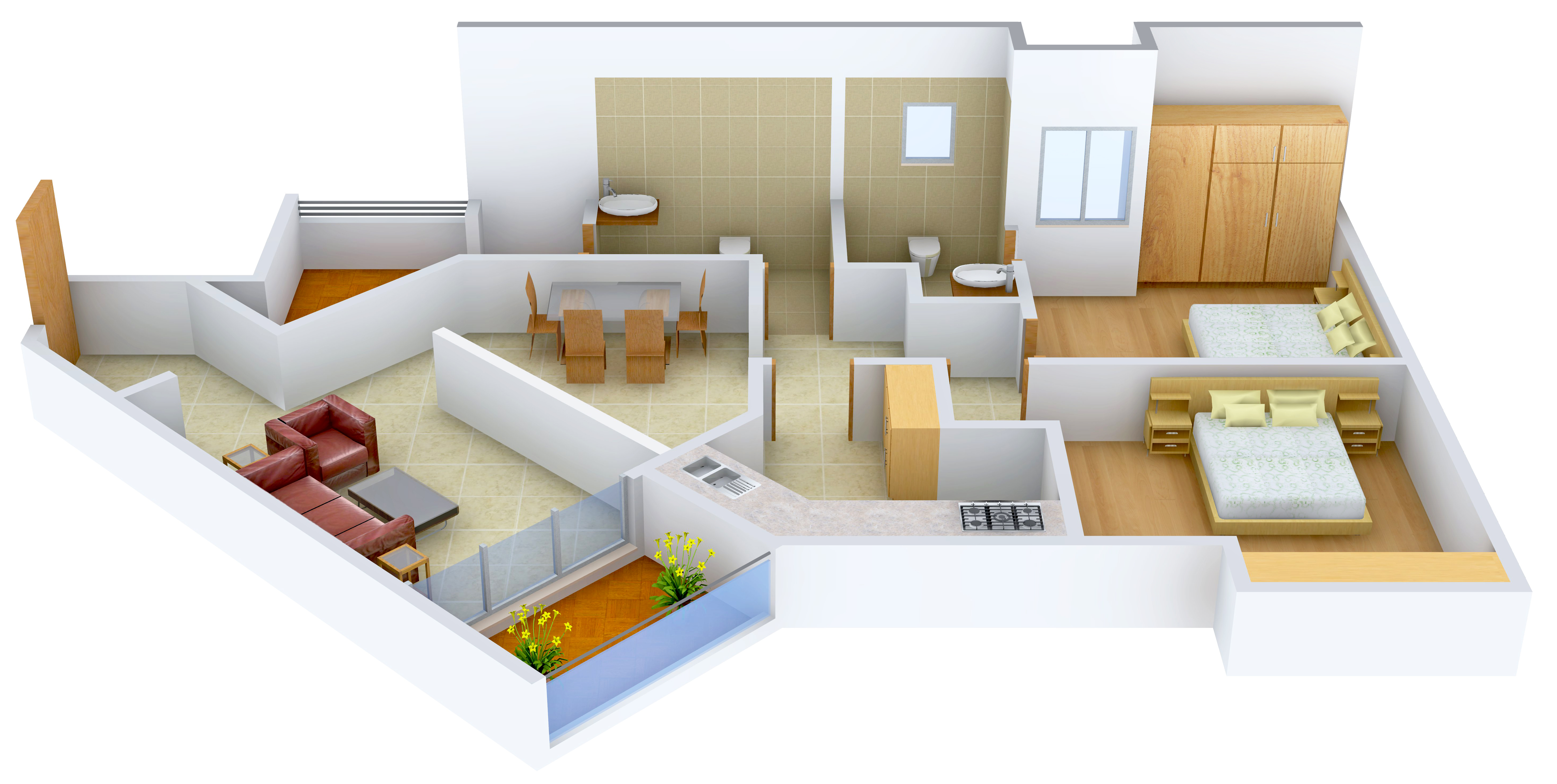 3DFloorPlan of Pataskar Eclat
