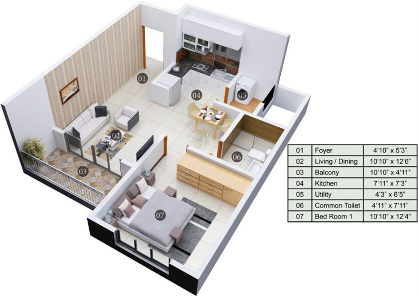 3D Floor Plan