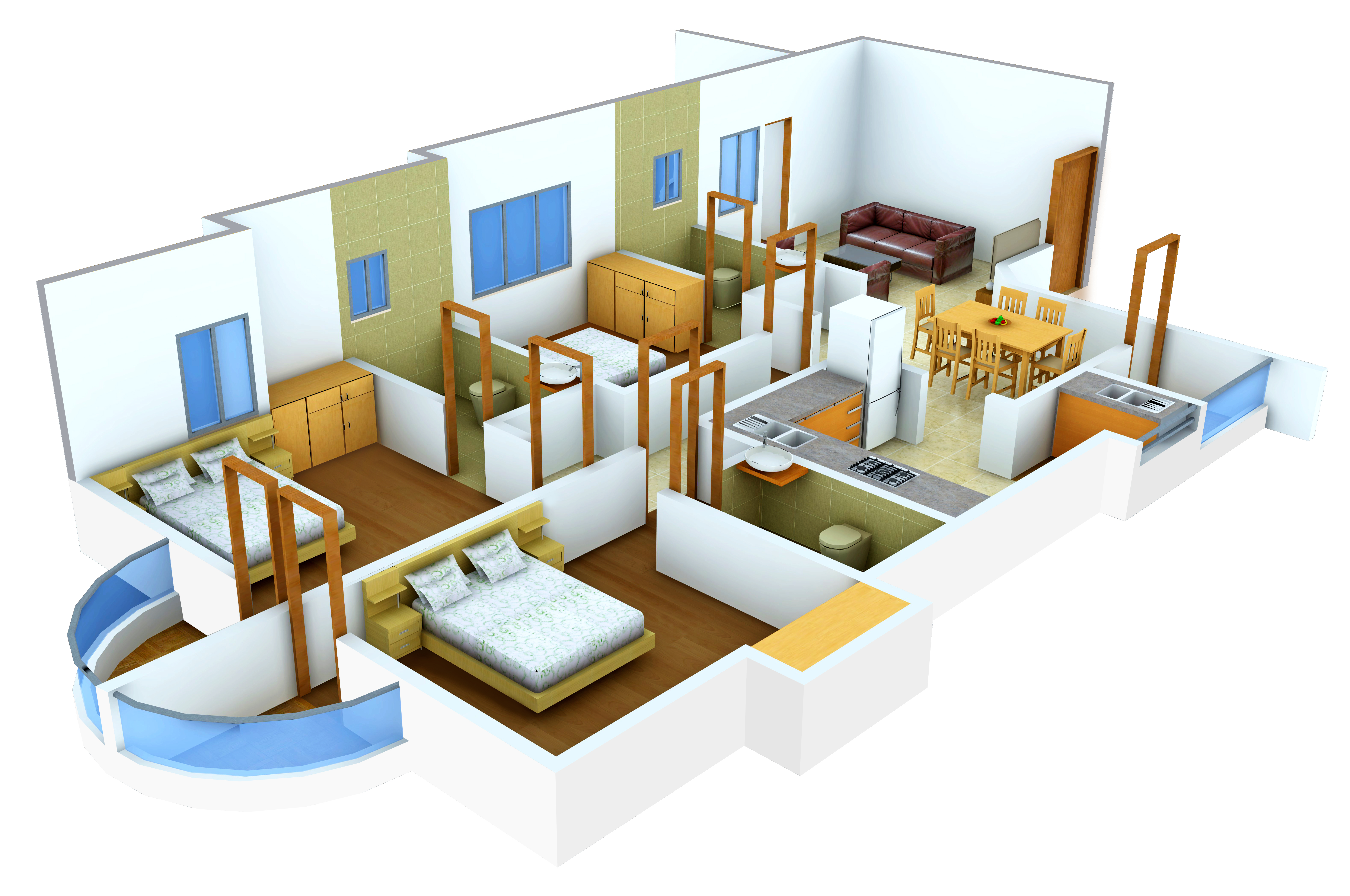 3DFloorPlan of Sun Elite