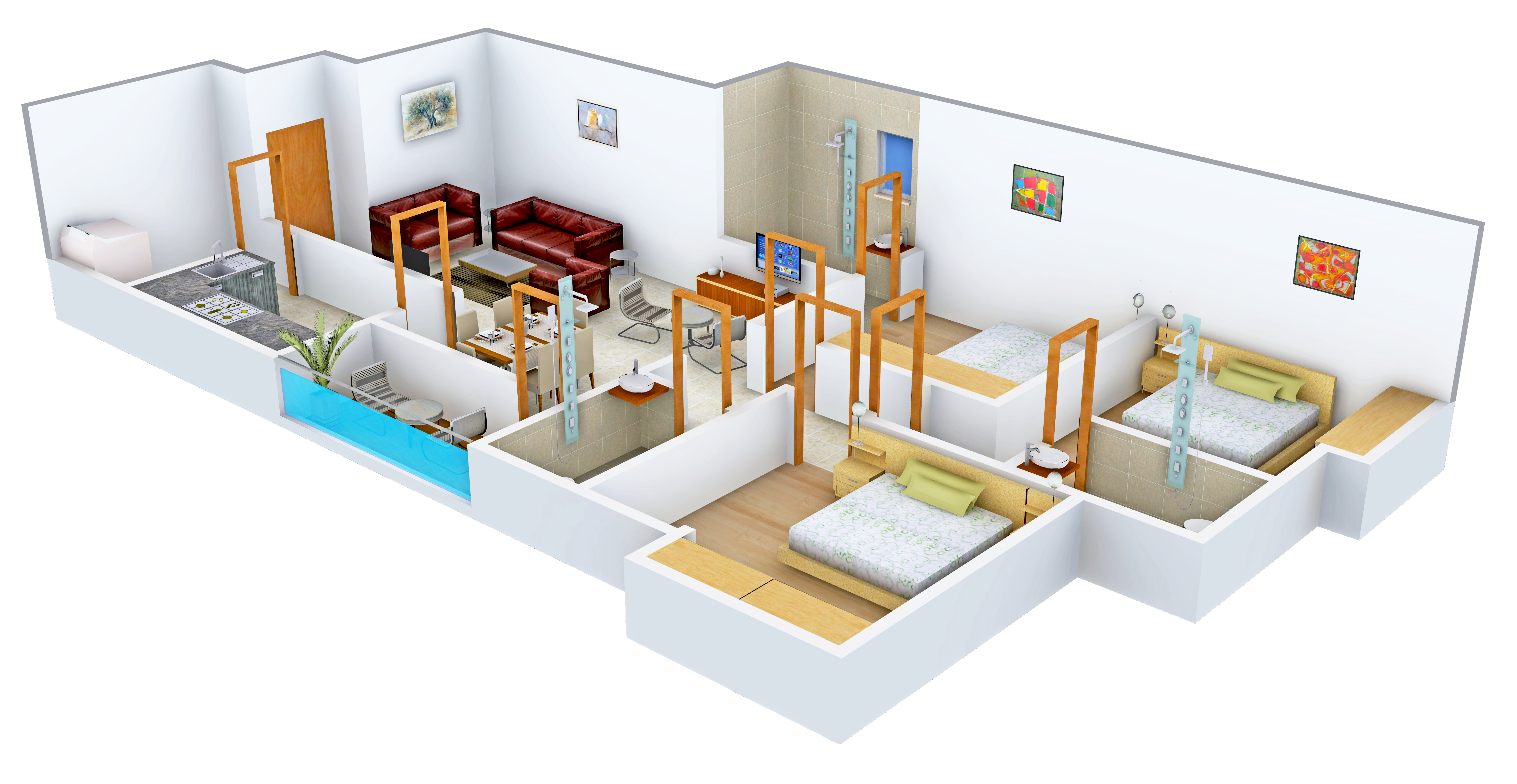 3DFloorPlan of Sun Elite