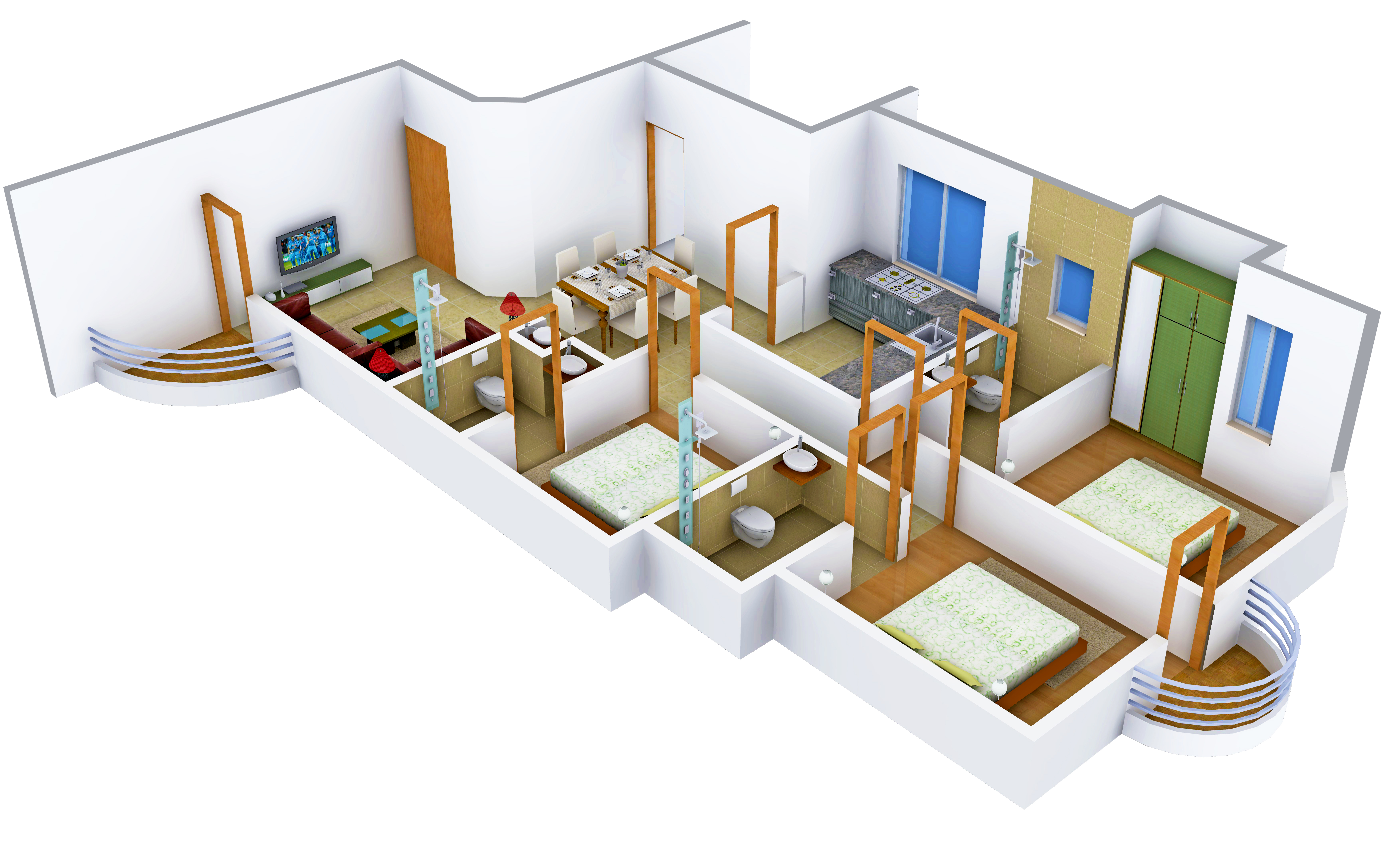 3DFloorPlan of Sun Elite