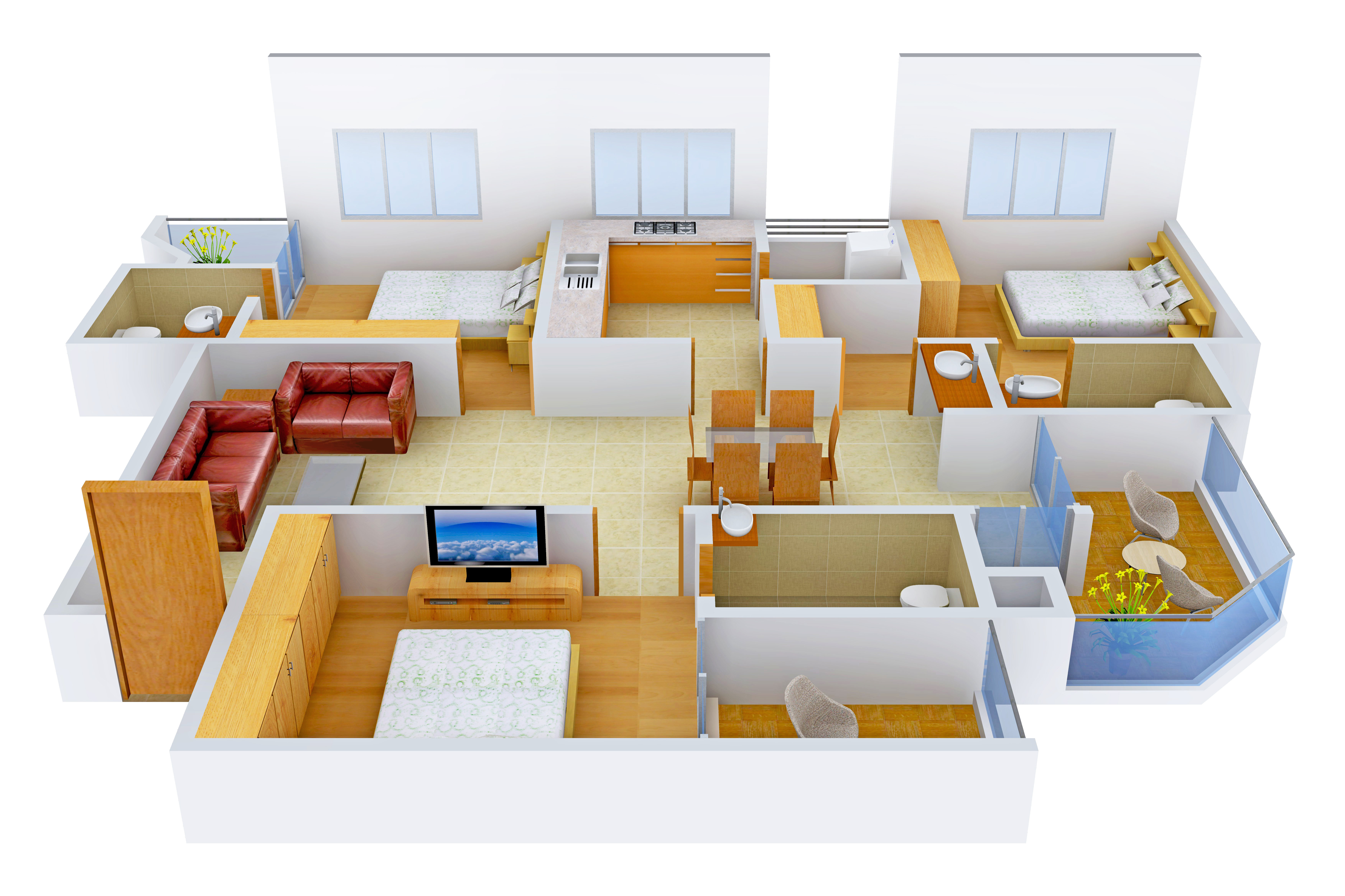 3DFloorPlan of Cordial Adithya