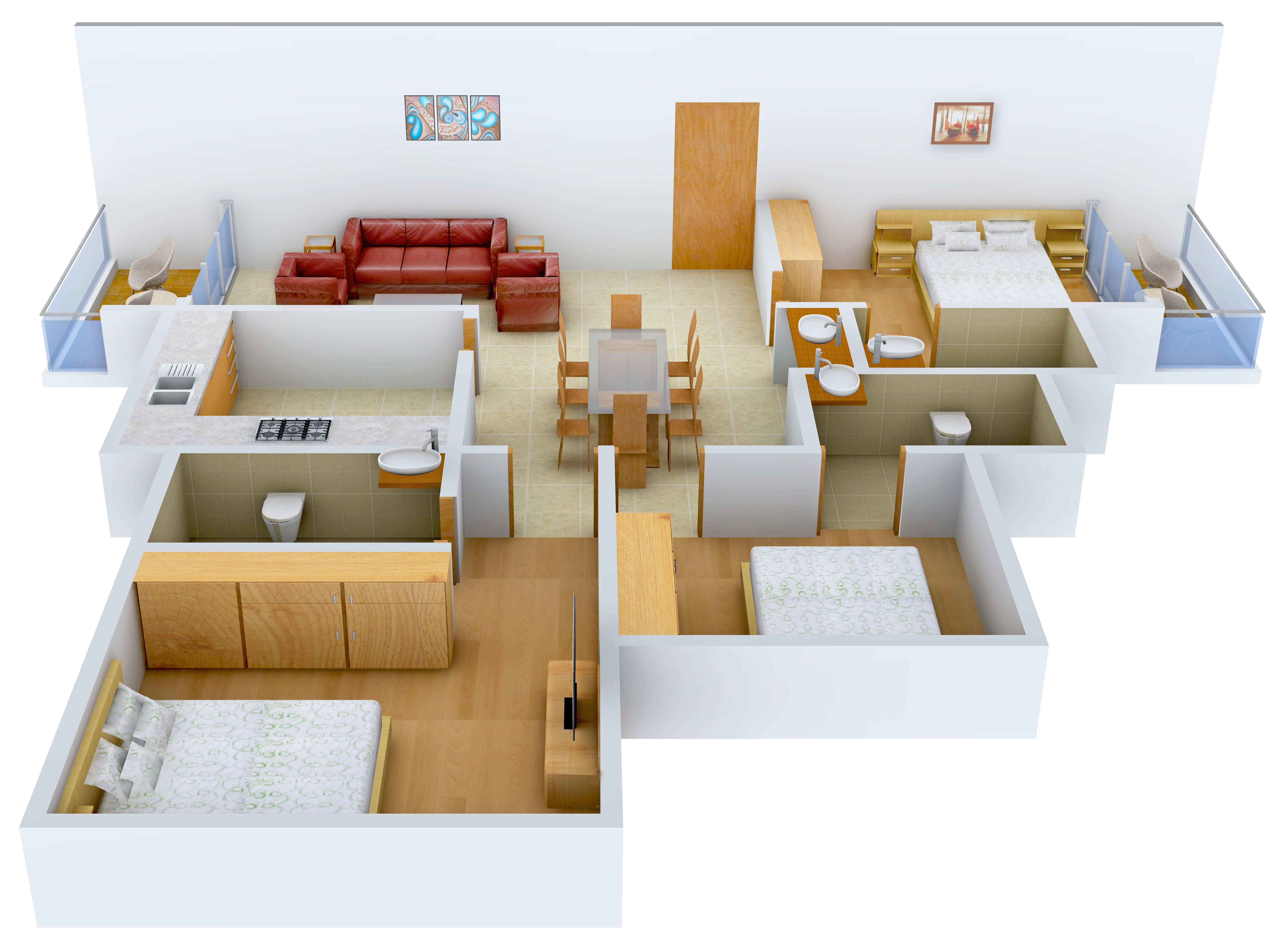 3DFloorPlan of Cordial Amity