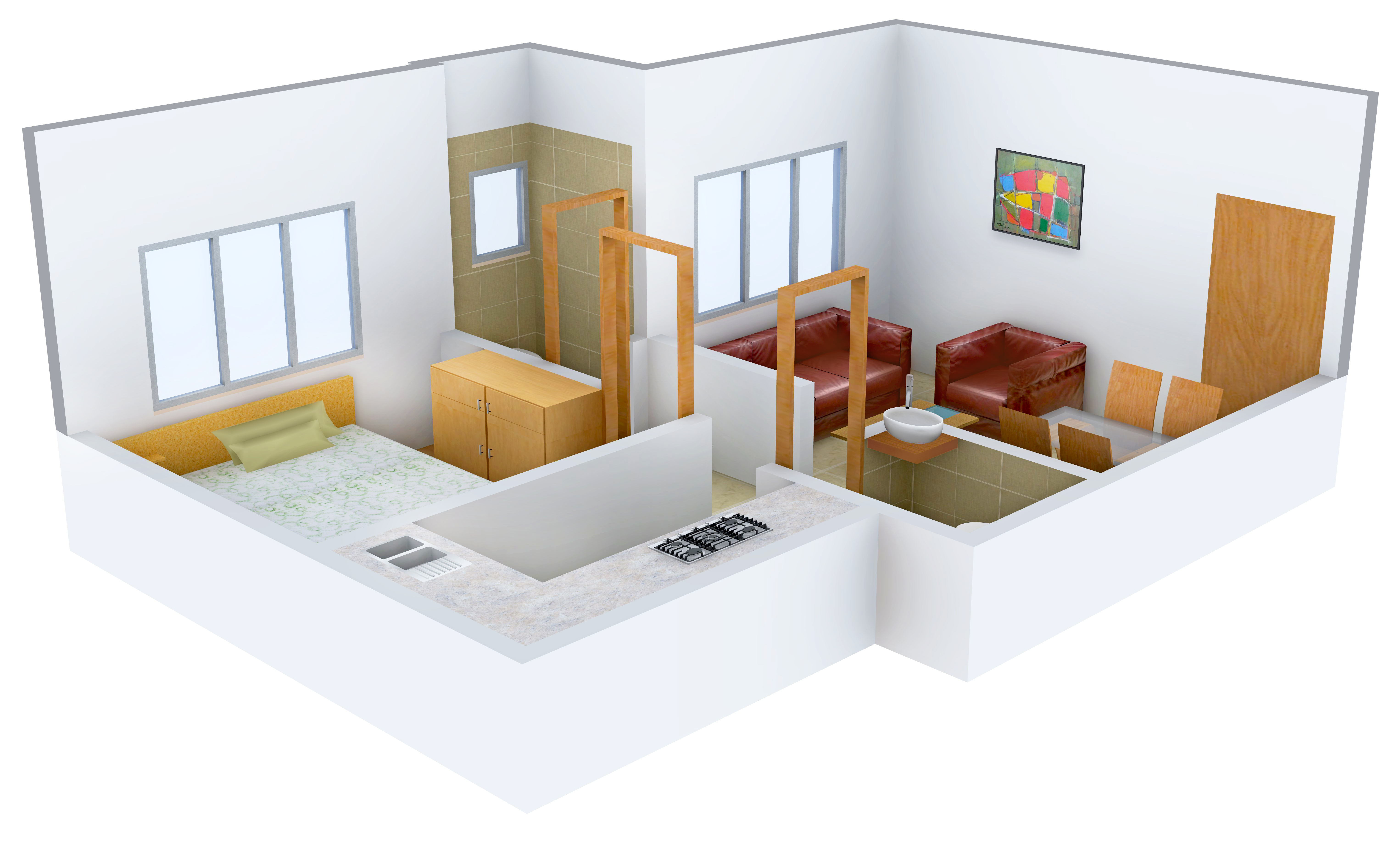 3DFloorPlan of Ashiana Panvel Paradise