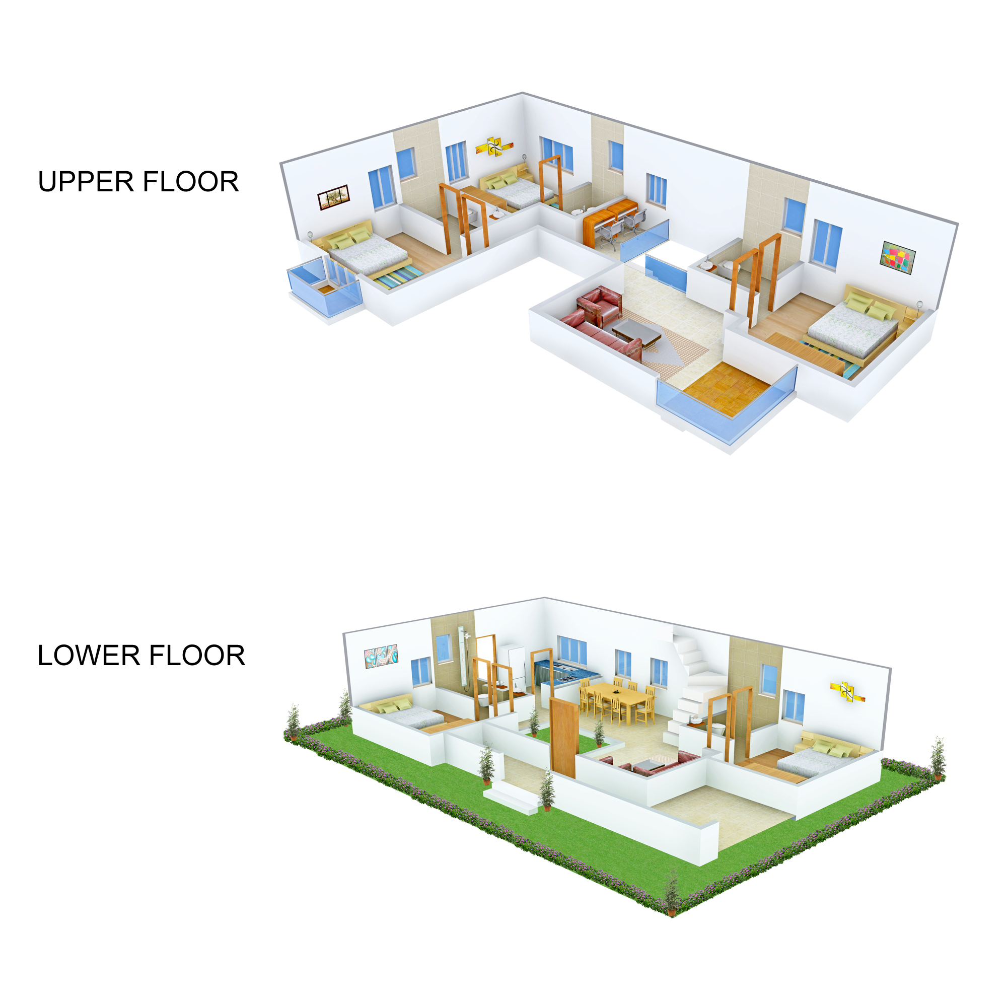 3DFloorPlan of Nest The World Villas