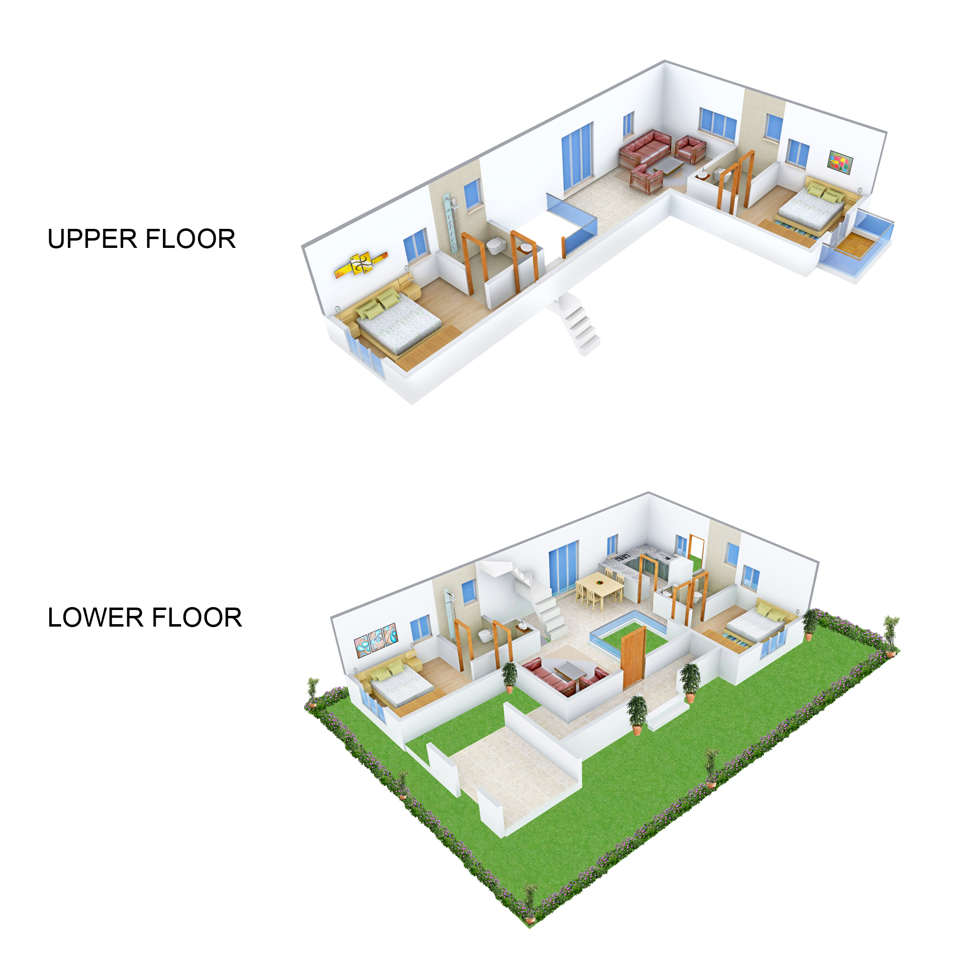 3DFloorPlan of Nest The World Villas