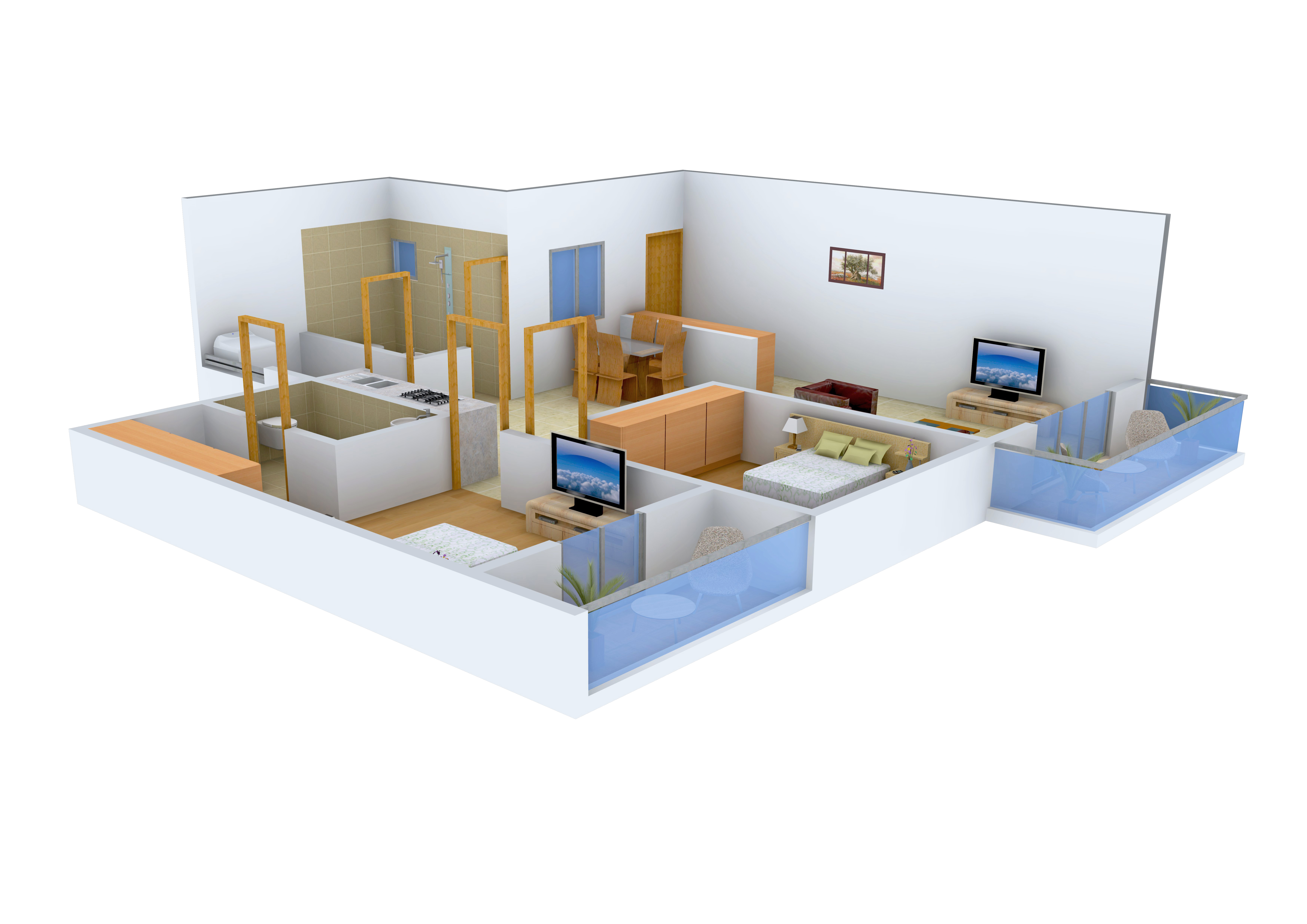 3DFloorPlan of Prakruthi Enclave
