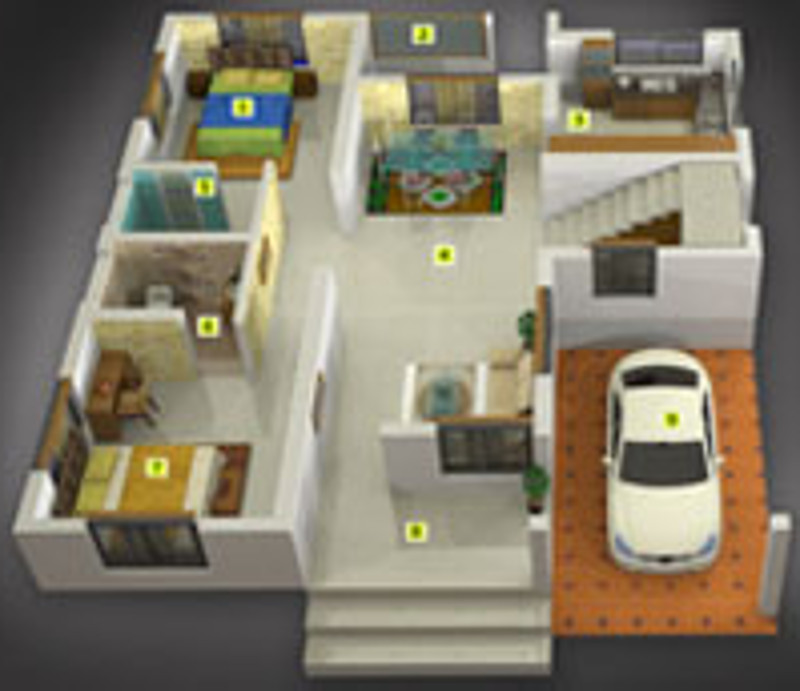 3DFloorPlan of Sophia Greenpalms