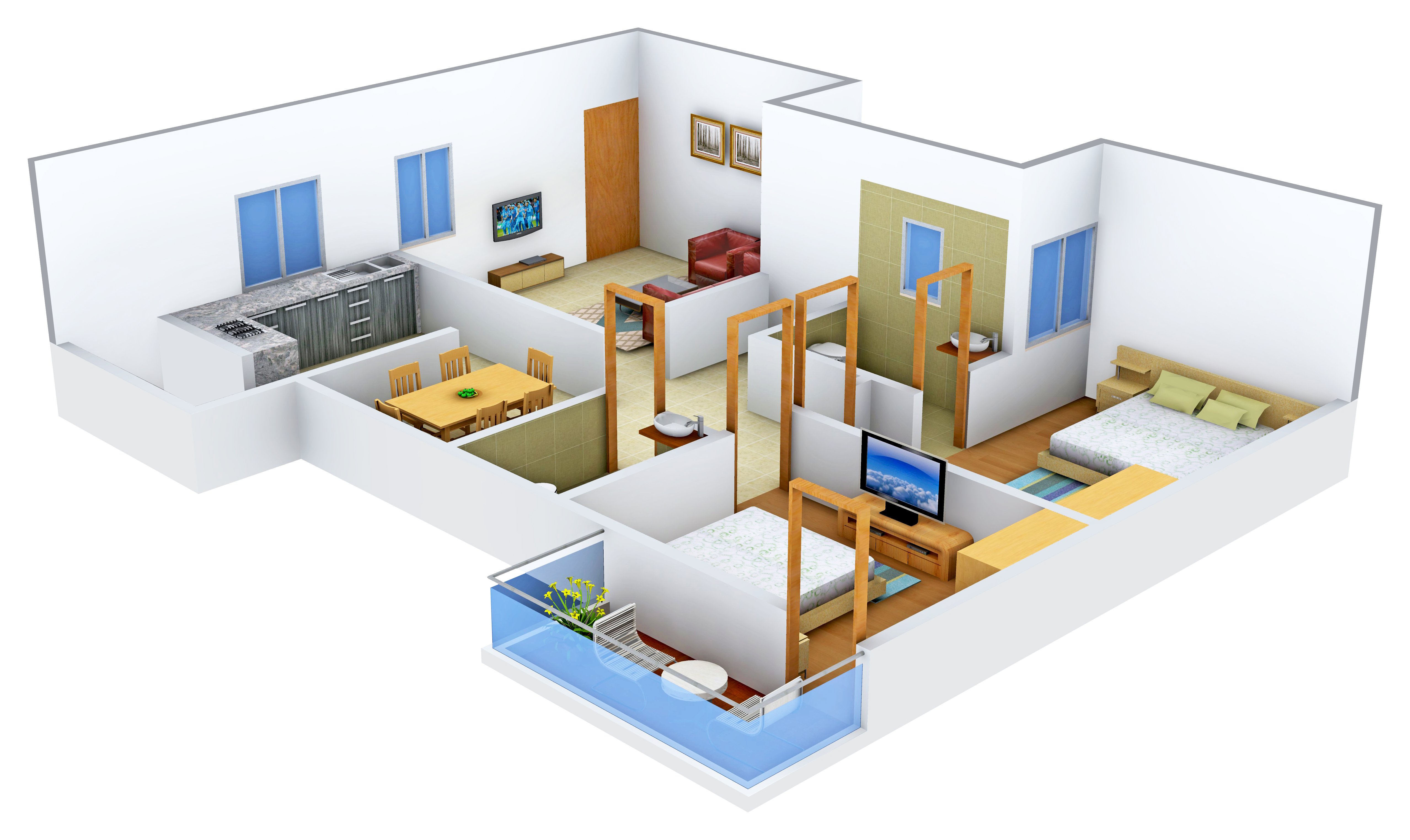 3DFloorPlan of S Kadirvel Hillview