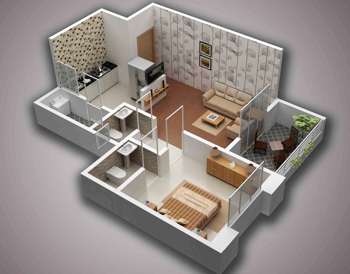 3DFloorPlan of Neeti Heritage