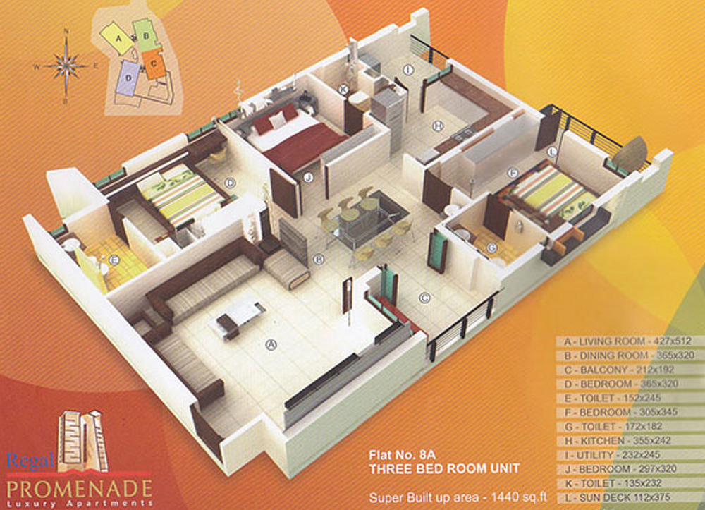 3DFloorPlan of Regal Promenade