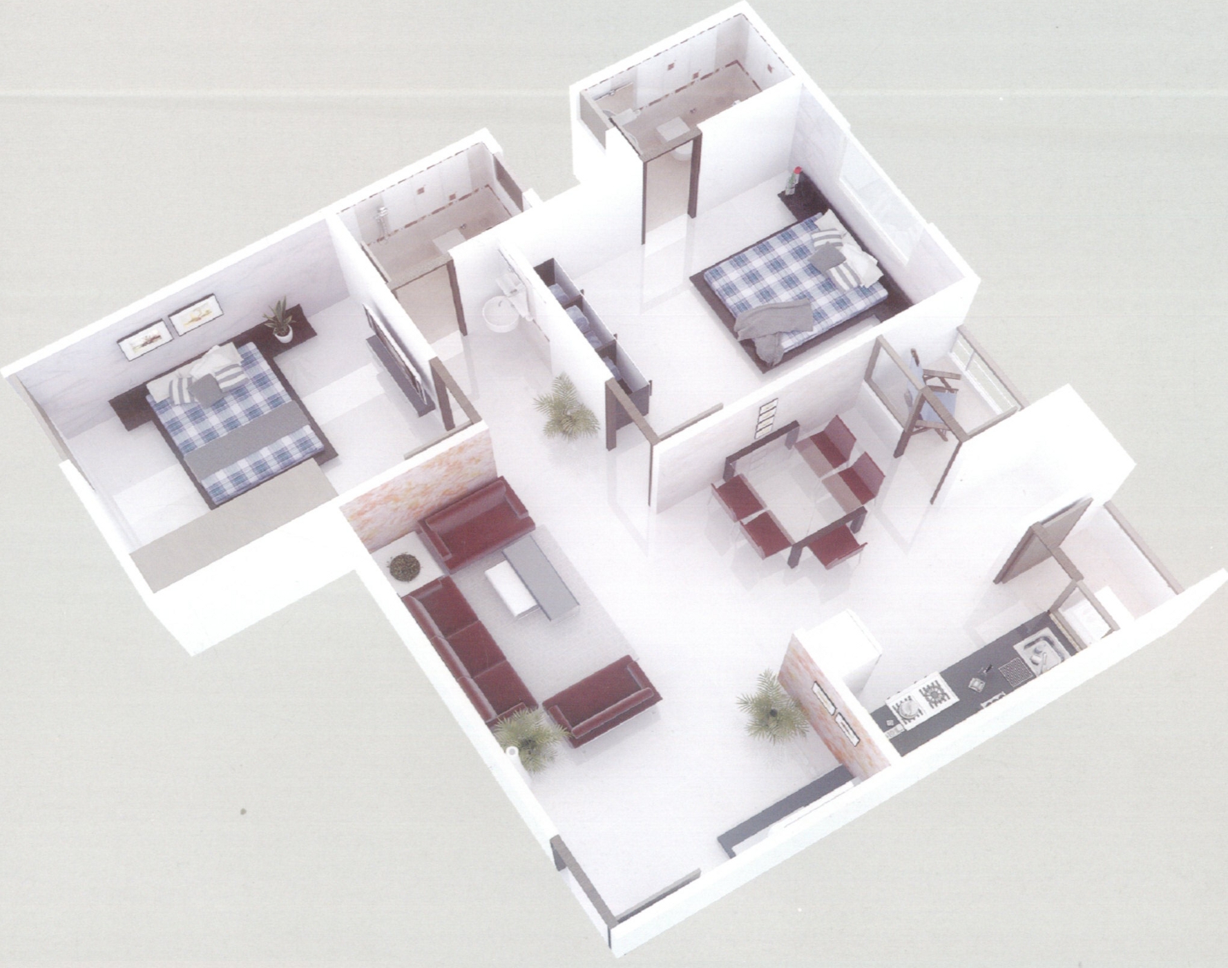 3DFloorPlan of Ashirwad Avenue