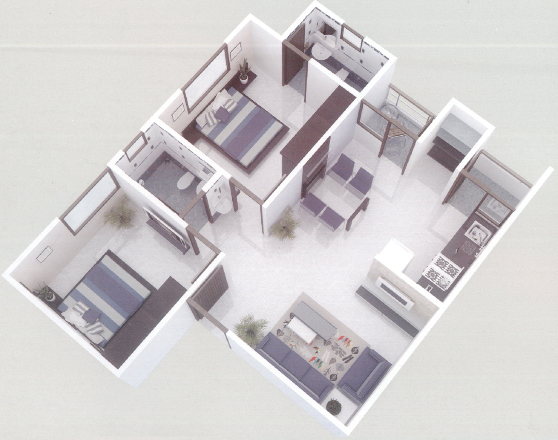 3DFloorPlan of Ashirwad Avenue